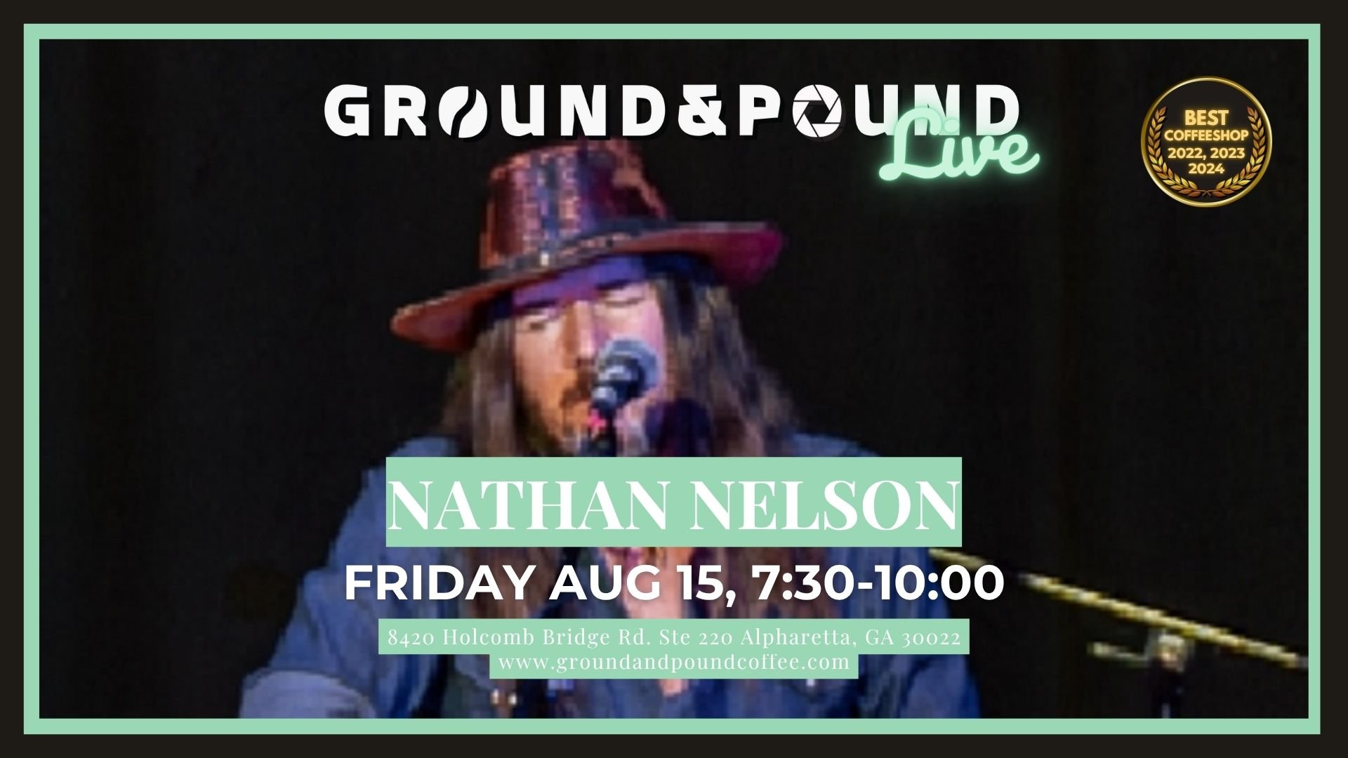 Nathan Nelson Live at Ground & Pound Coffee – Soulful Southern Blues in Alpharetta
