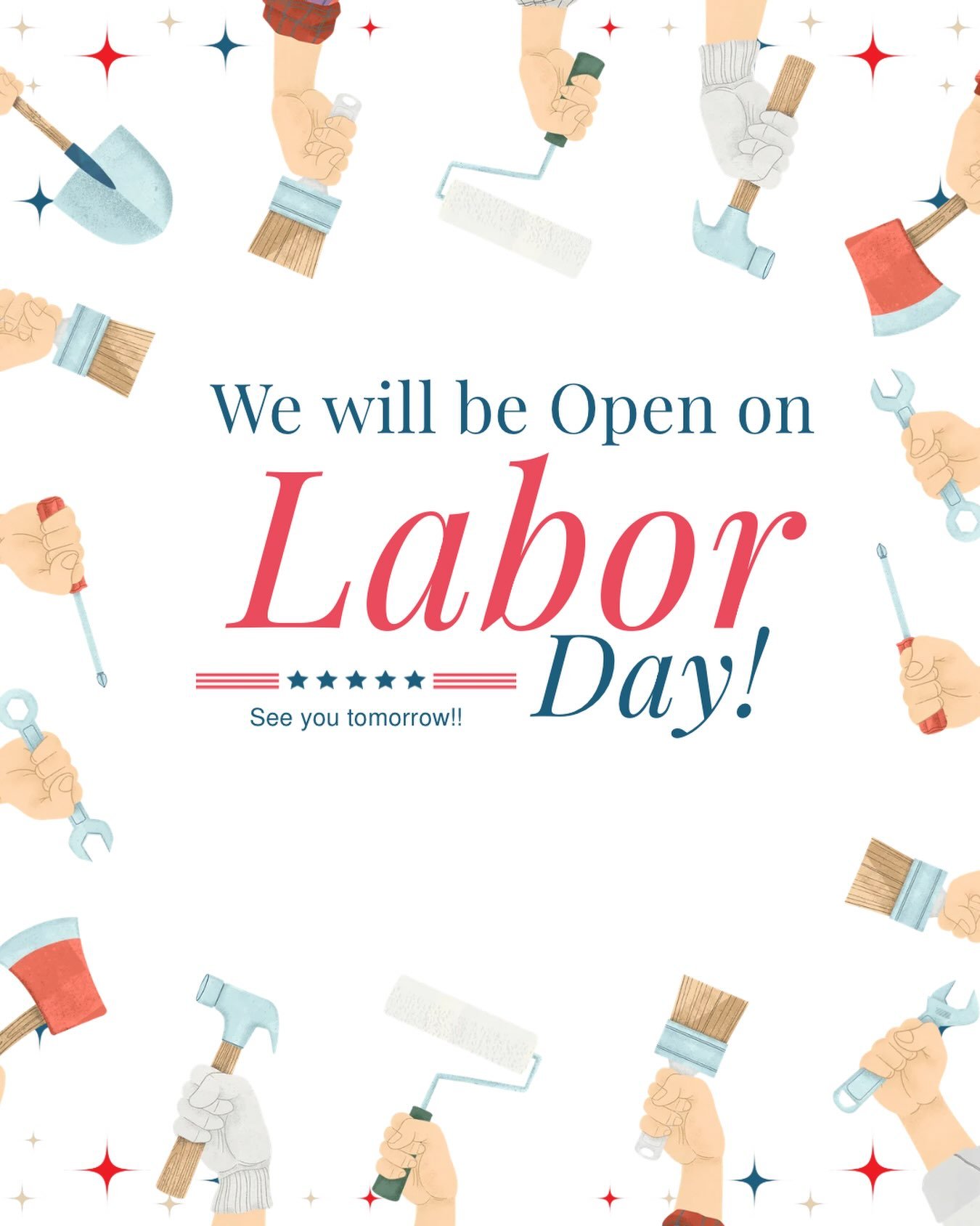 We&rsquo;re open this Labor Day! 🇺🇸☕️

Come hang with us at Ground &amp; Pound and enjoy the long weekend with your favorite coffee, cocktails, and bites. See you tomorrow! 🤎✨