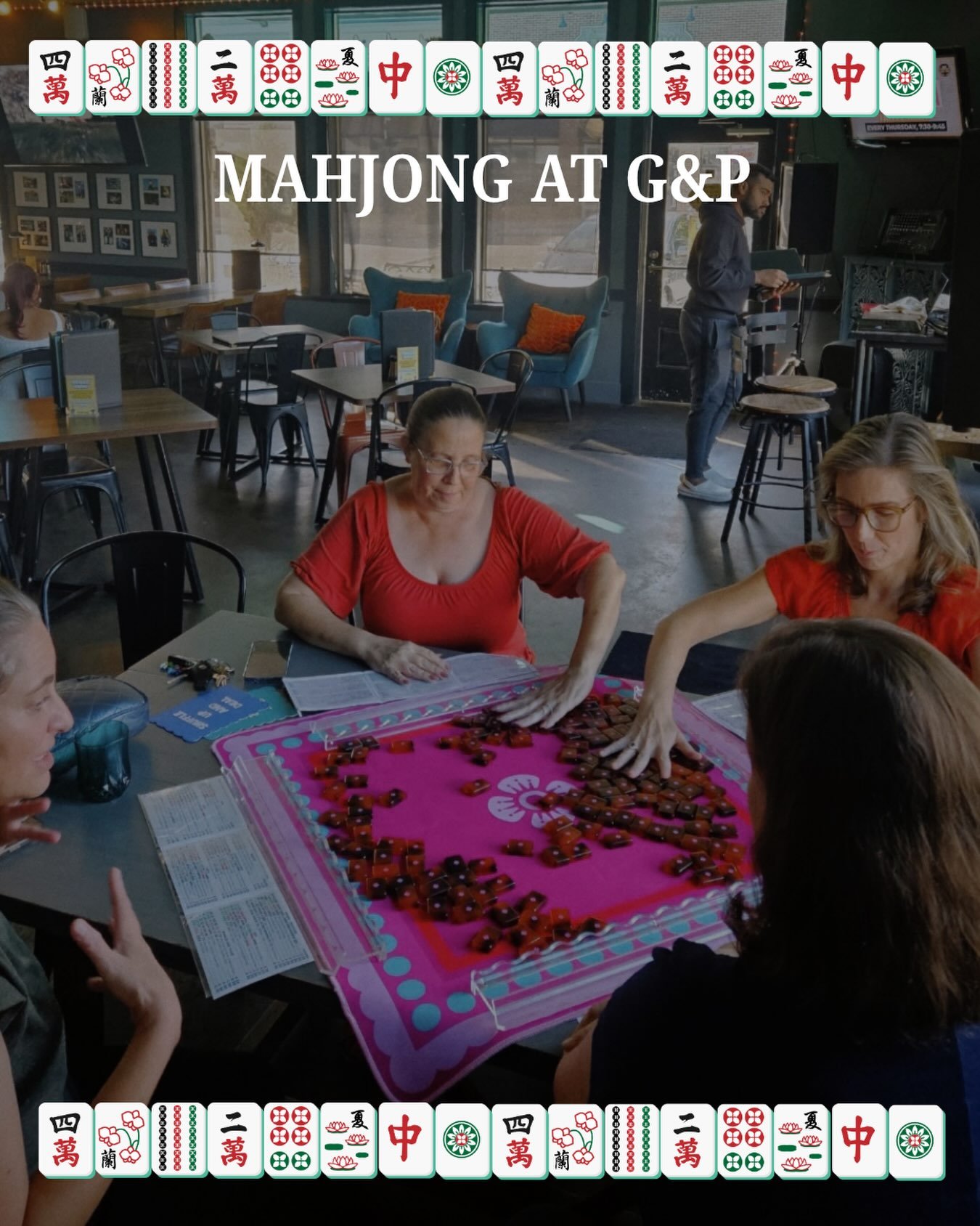 Mahjong, coffee, and good company 🀄☕️ The perfect combo at G&amp;P! Grab your crew, settle in, and let the games begin. 💚

#GroundAndPound #CoffeeAndMahjong #GameNight #GoodVibes #LocalHangout