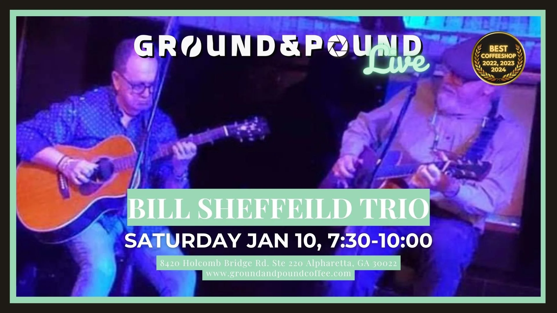 🎶 Live Blues Night with the Bill Sheffield Trio! 🎸 