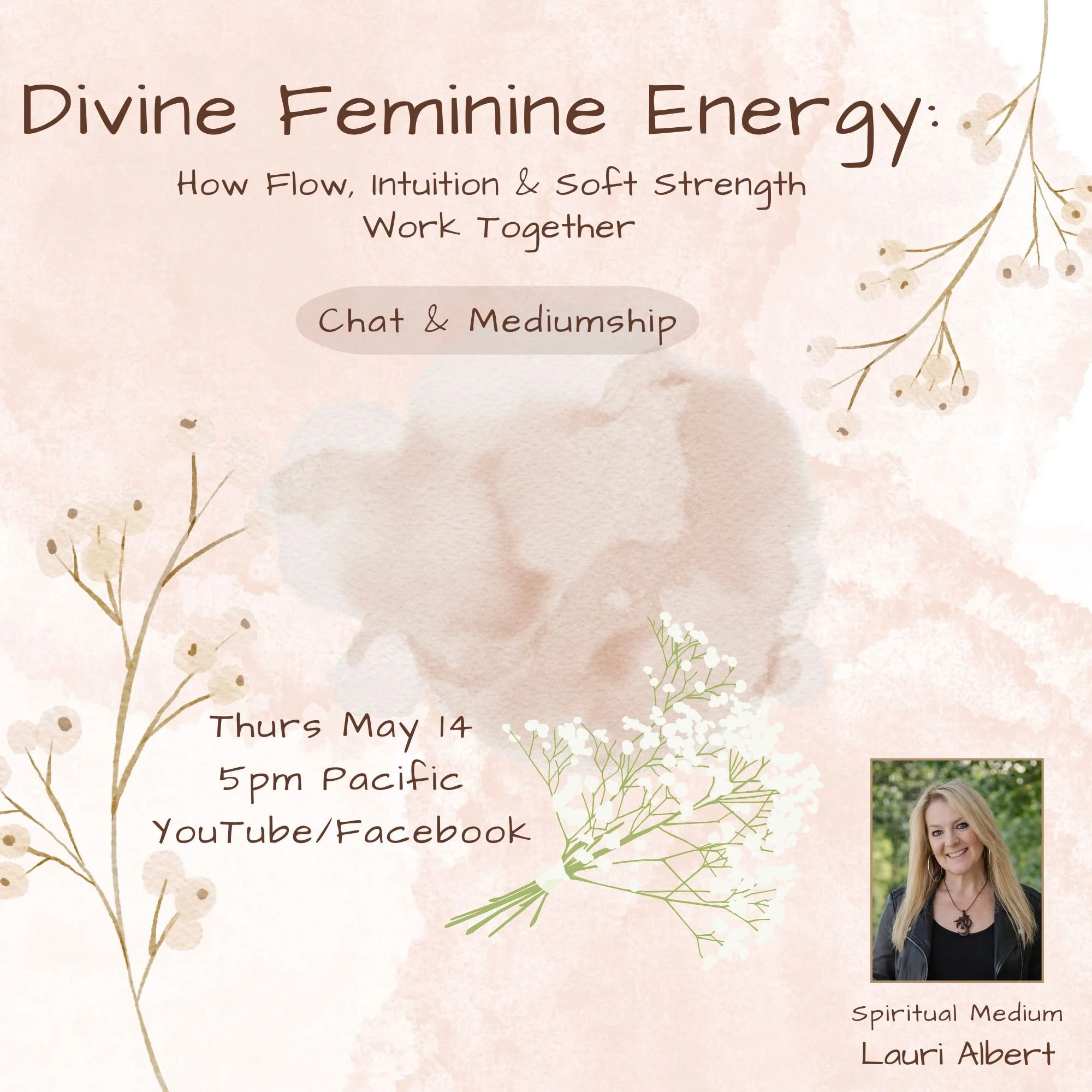 Live on YouTube “Divine Feminine Energy: How Flow, Intuition & Soft Strength Work Together”