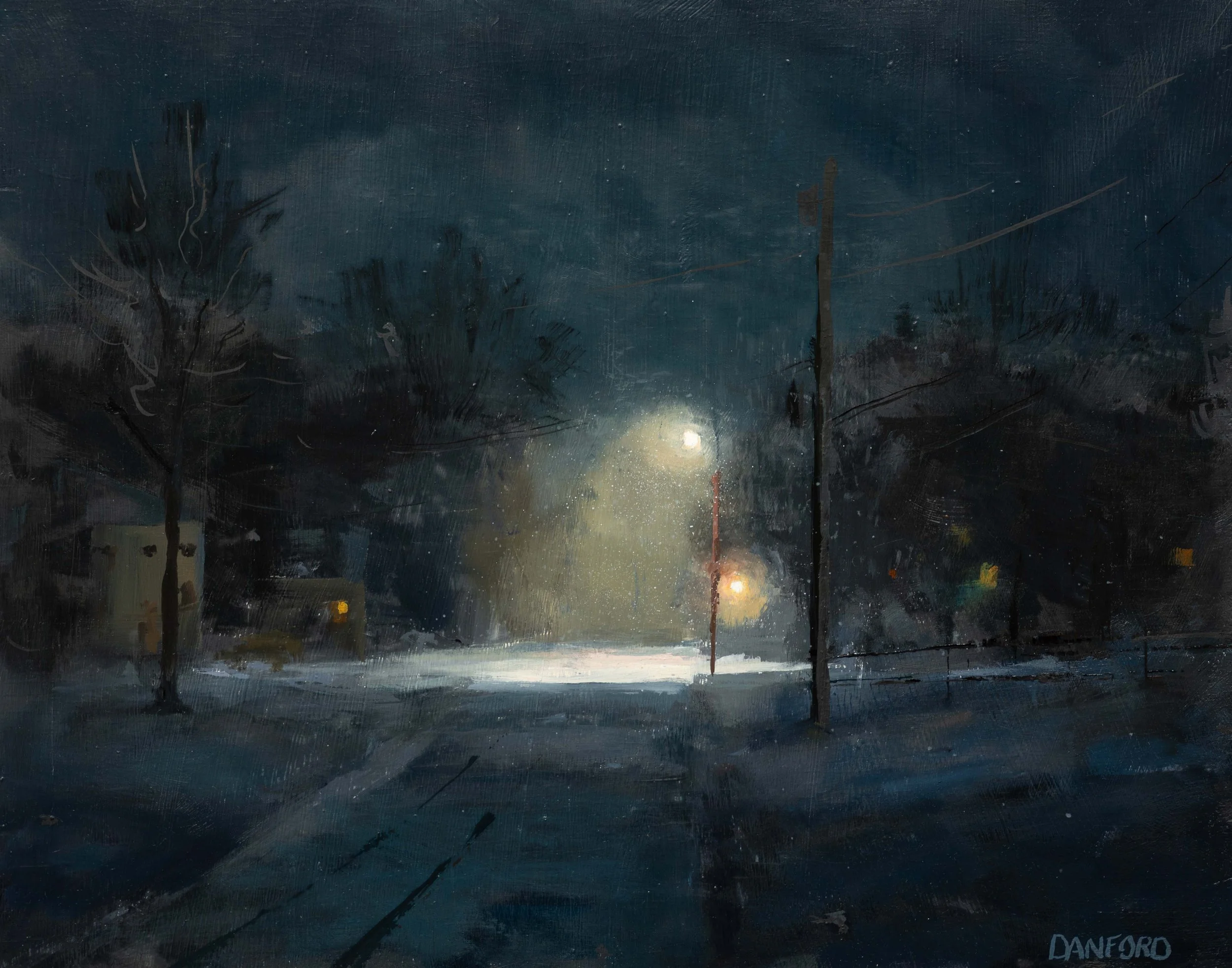 Snowlight
11"x14"
Oil on birch panel
$495.