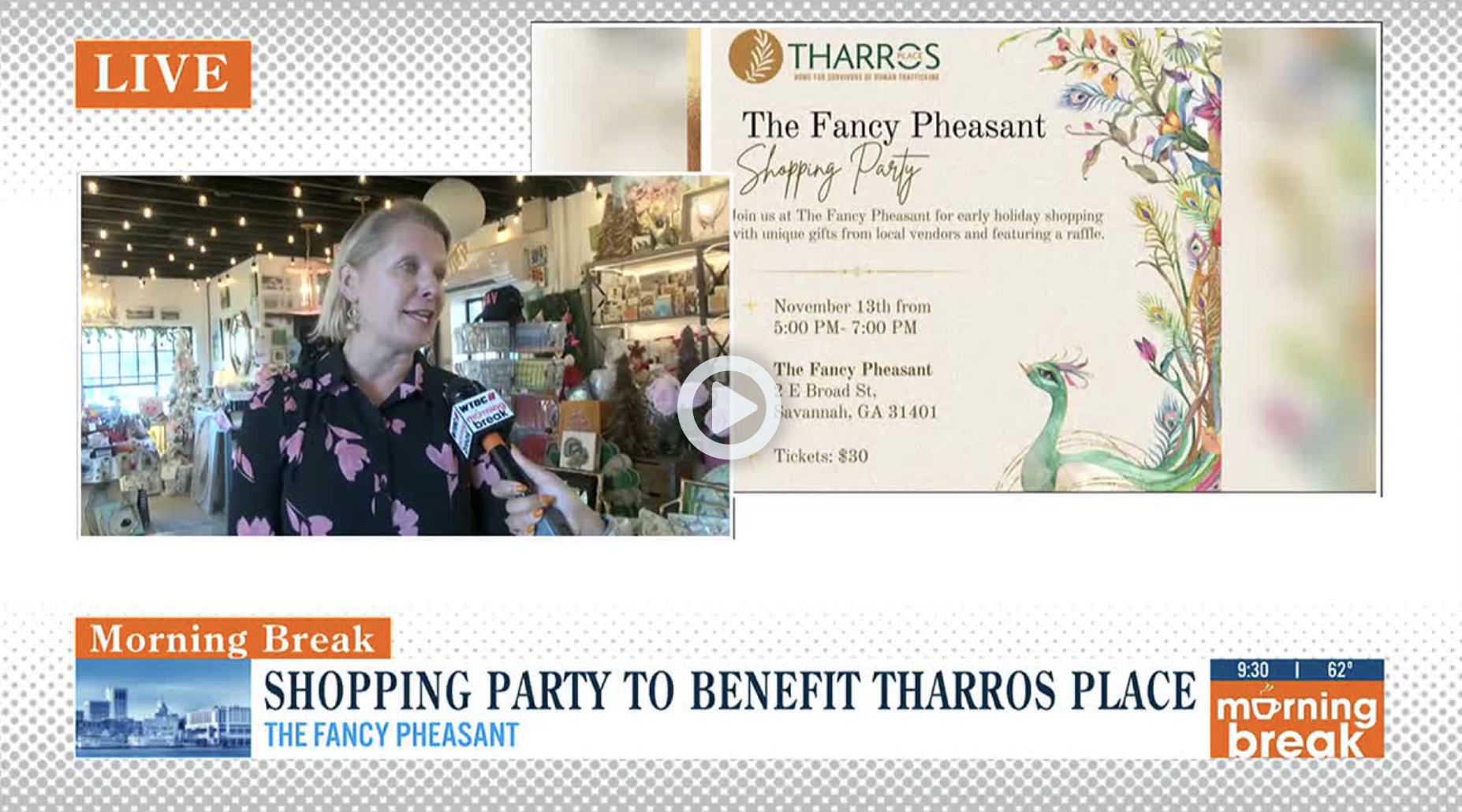 The Fancy Pheasant Shopping Party Supports Human Trafficking Victims