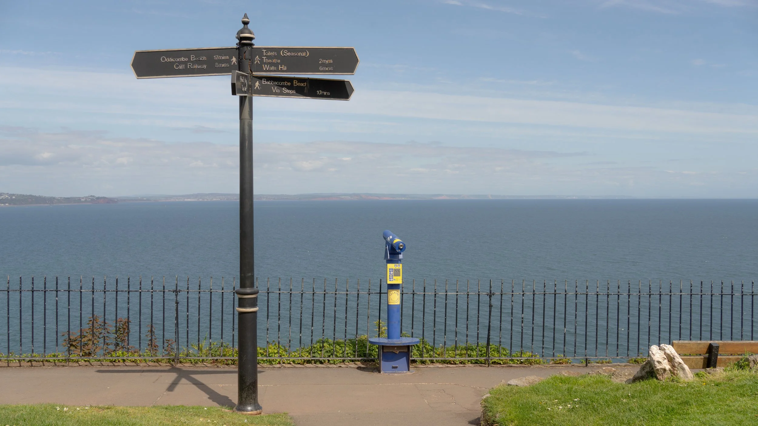 The top of Babbacombe cliffs