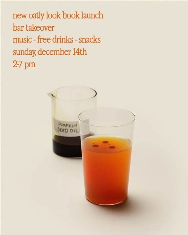 Oatly x Unkompress ::: Sunday Takeover

We&rsquo;re teaming up with Oatly for an easy Sunday afternoon: music, free Oatly drinks, snacks, and the launch of their new look book. A cozy bar takeover right before the holidays.

Drop in, stay a while, fl