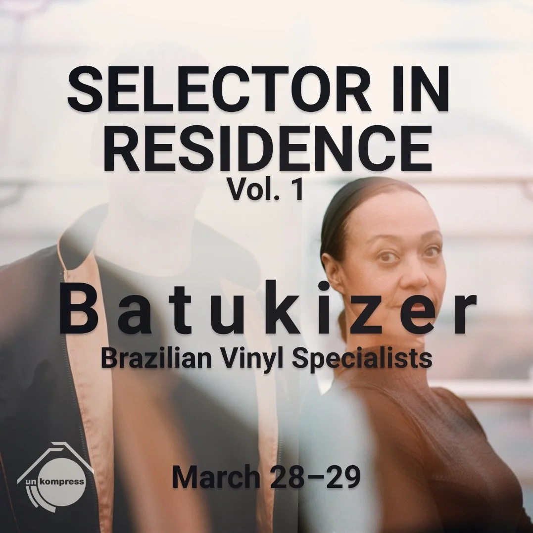 Introducing a new Unkompress series: Selector in Residence.

A program inviting record collectors, DJs, and music researchers to share the sounds and stories behind their musical worlds.

For the first edition we welcome Batukizer, the Brazilian / Da