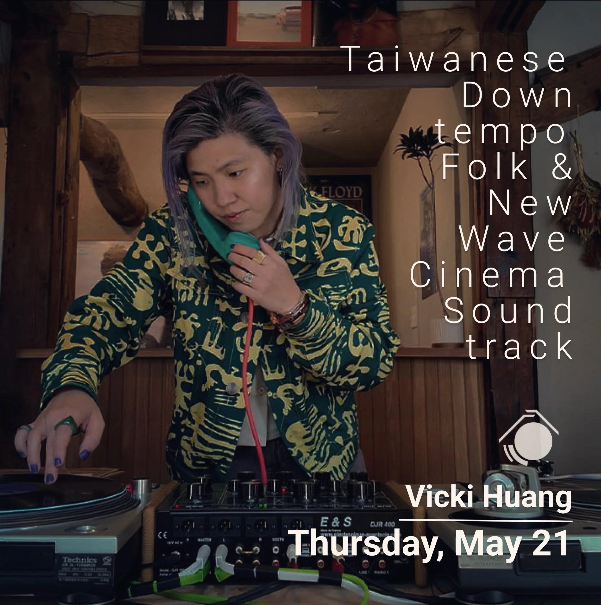 Thursday, May 21st from 20:00
We welcome Vicki Huang to Unkompress.

A Taiwanese-American musician, DJ, and vinyl storyteller exploring diasporic memory through archival Taiwanese folk music, downtempo, and electronic grooves. Founder of 鹽埕區長 Salt Di