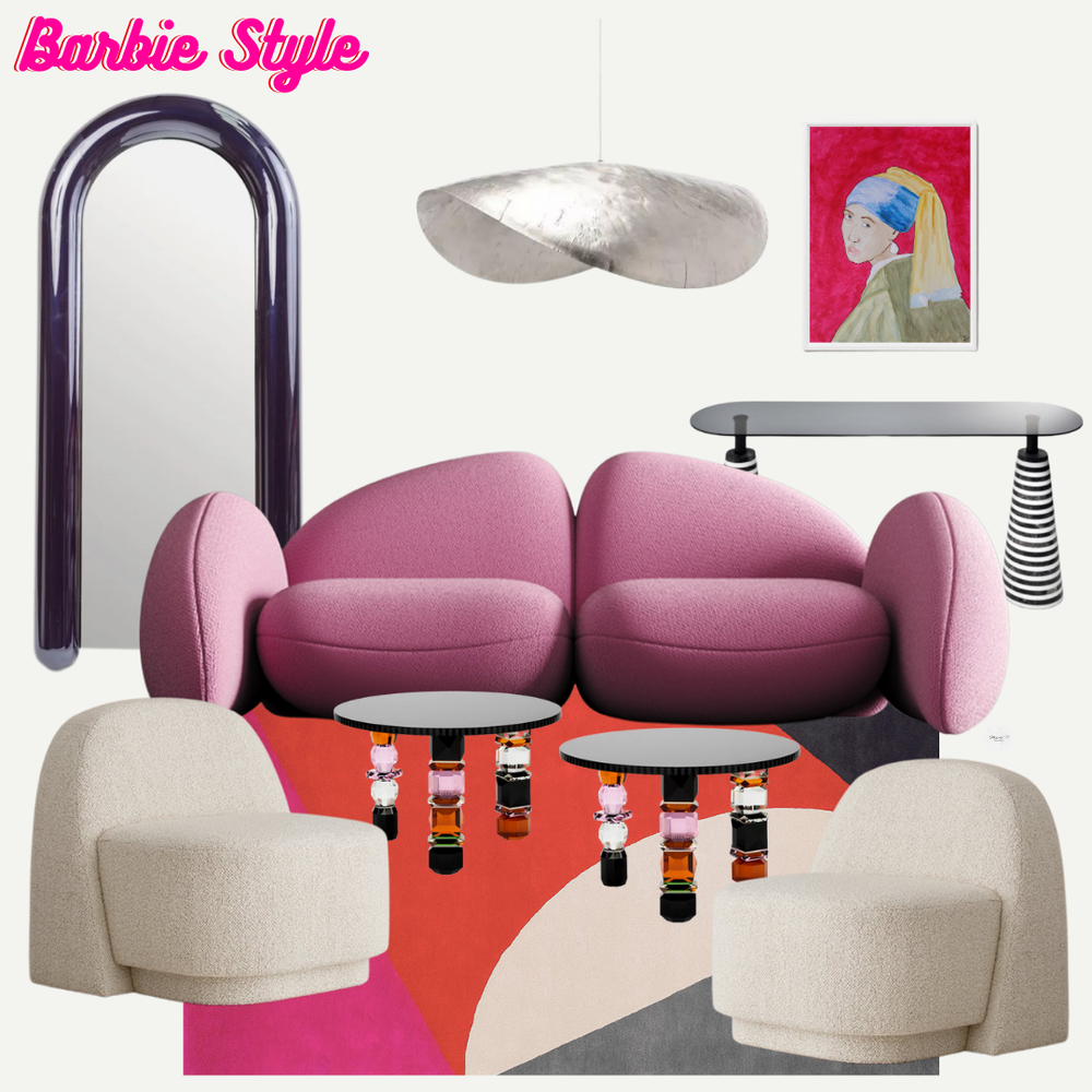 Barbie Inspired Living Room | Décoration d'intérieur | Architecture d ...