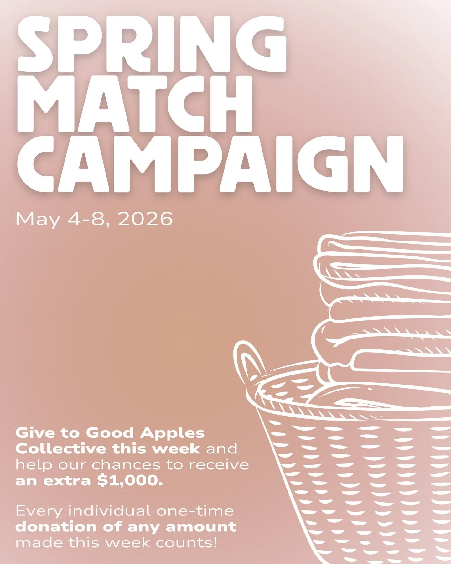 a tiny donation can make a HUGE difference this week! just $1 can help us raise an additional $1,000 &mdash; if you donate by the end of day on may 8th at the link in bio. AND if you donate $50 or more, you&rsquo;ll get a sneak peek at our next produ
