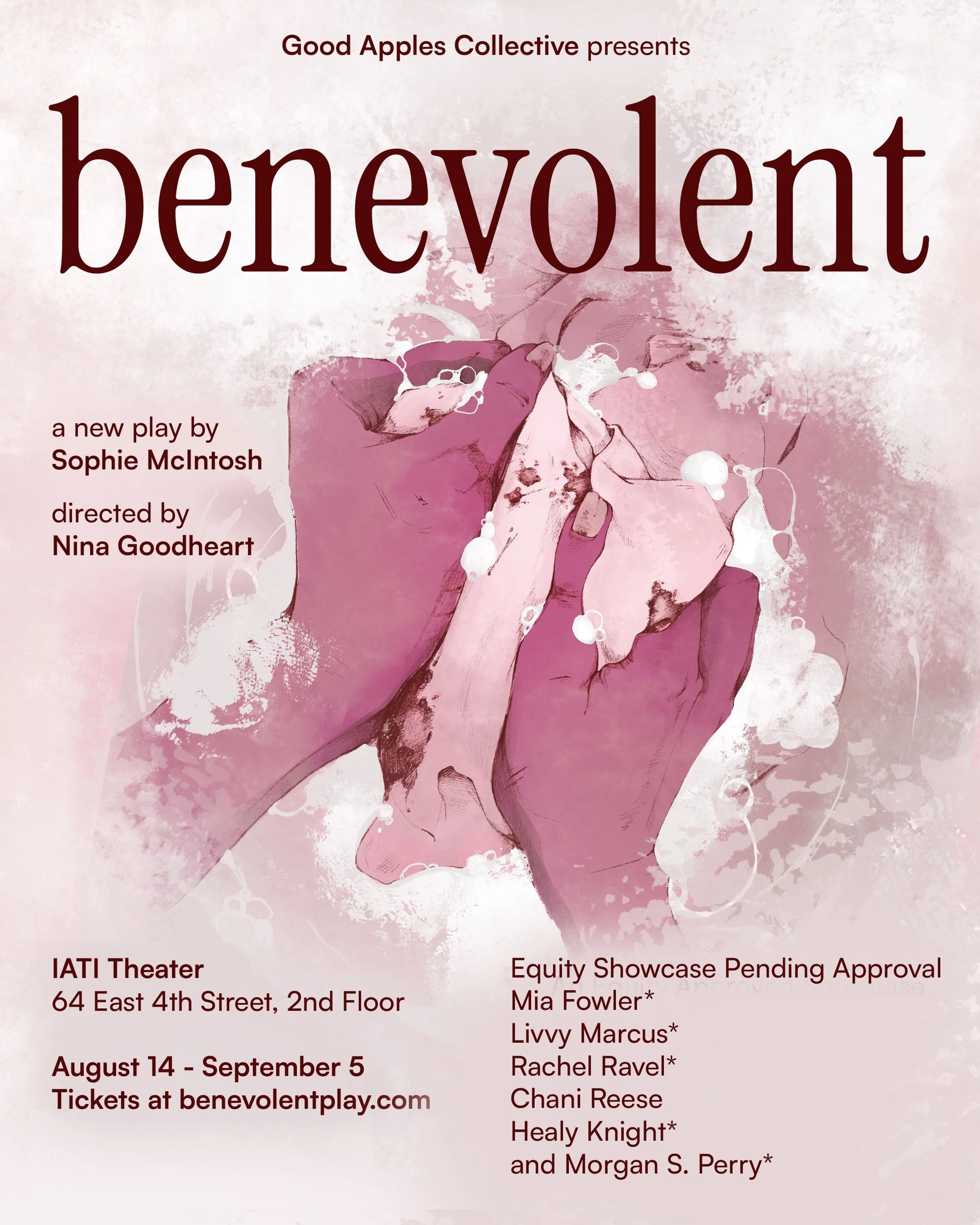 even good girls make mistakes. tickets now available at benevolentplay.com. running august 14 - september 5.