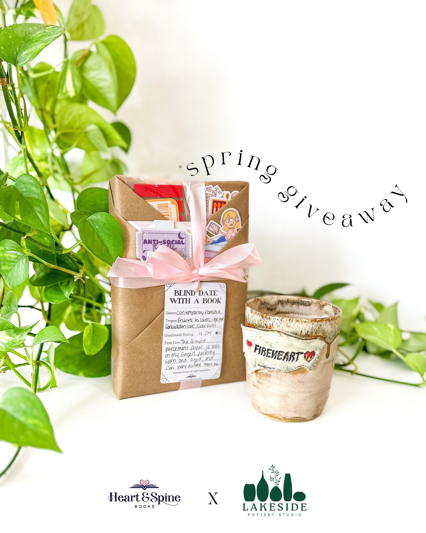 A little special springy gift to you! 

Thanks to a lovely donation from @heartandspinebooks, we are giving away (1) bookish bundle from her including a blind date with a book bundle &amp; an assortment of super cute stickers, book marks &amp; more &