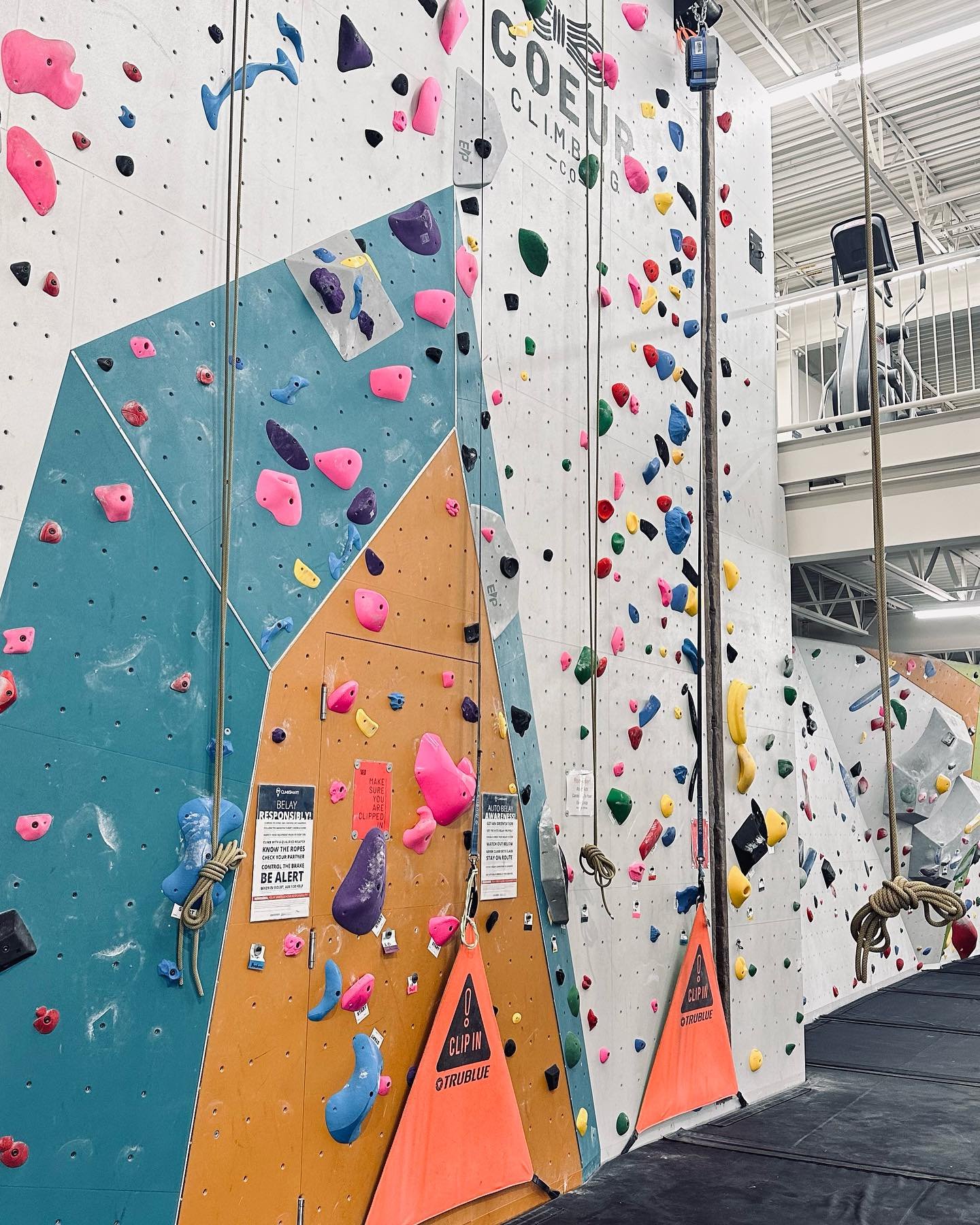 We have new climbs on the left roped wall, and new comp wall! This comp wall set is full of dyno fun!