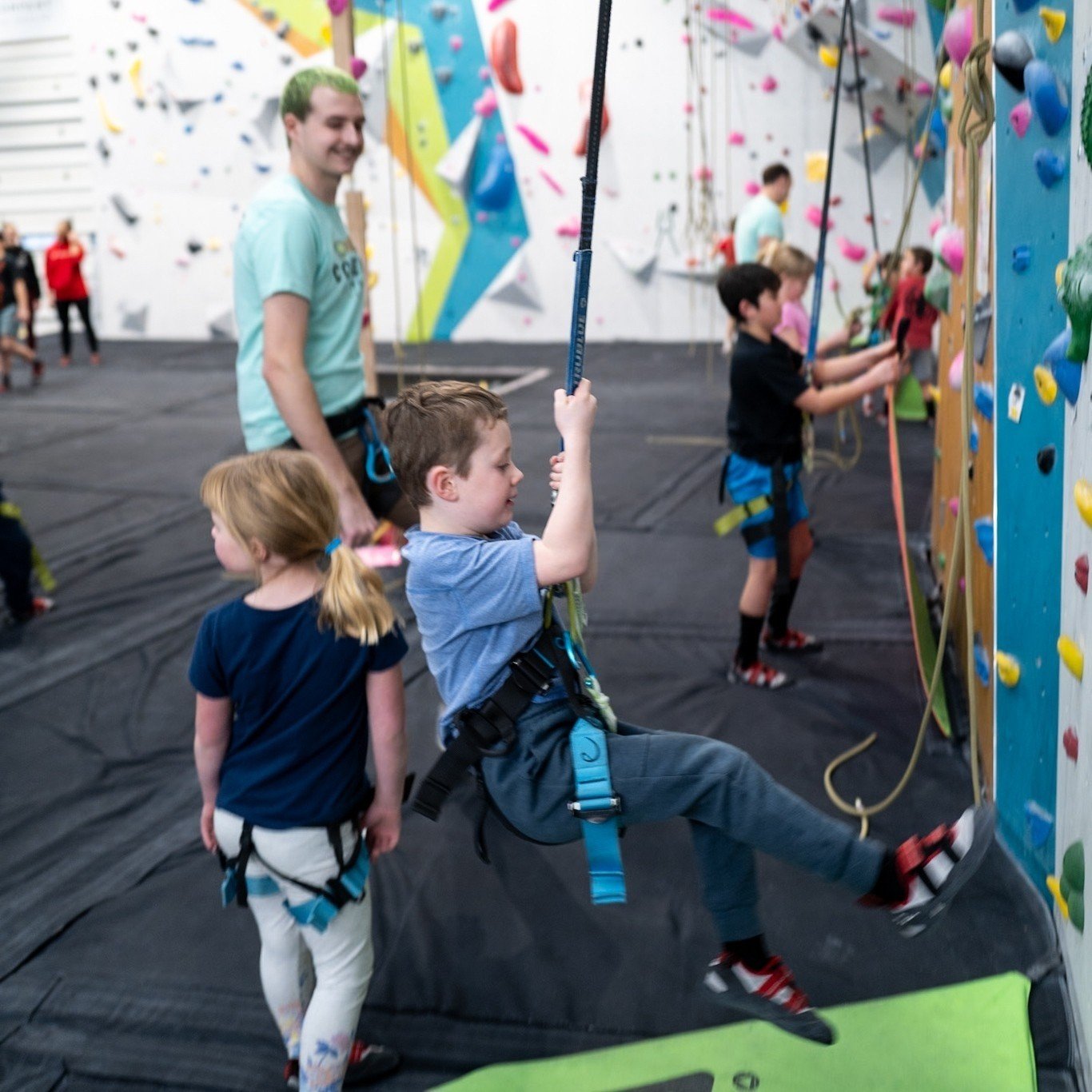 Looking for a great activity to keep the kids busy this summer? Our summer camps are great for kids to learn new skills, meet friends, and hopefully spark an excitement for climbing! 

Our well trained staff will help your kids conquer new heights! W