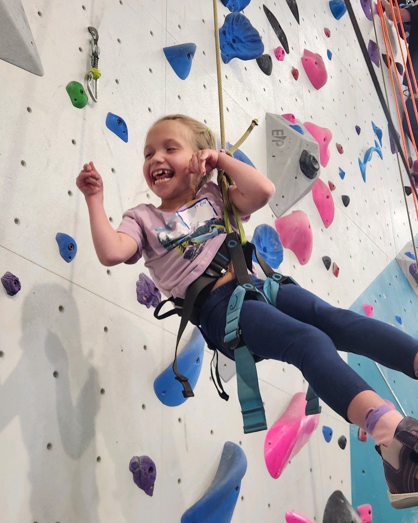 Last Sunday we partnered with Courageous Kids to share climbing with 8 kids with disabilities. We had staff from Coeur, Kootenai County Fire, and Post Falls Police helping with belaying and instructing. 
Coeur Climbing is starting a partnership with 