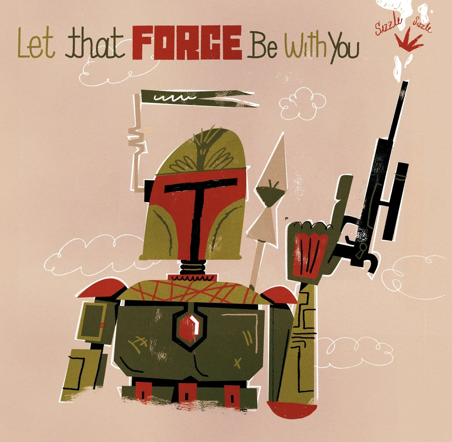 All the best bad guys says let the forces be within you. 

I drew this for @wacom a few months back at rose city comic con. I had to draw it in front of people up on a little stage and I didn&rsquo;t cry honesty didn&rsquo;t even think of crying. I e