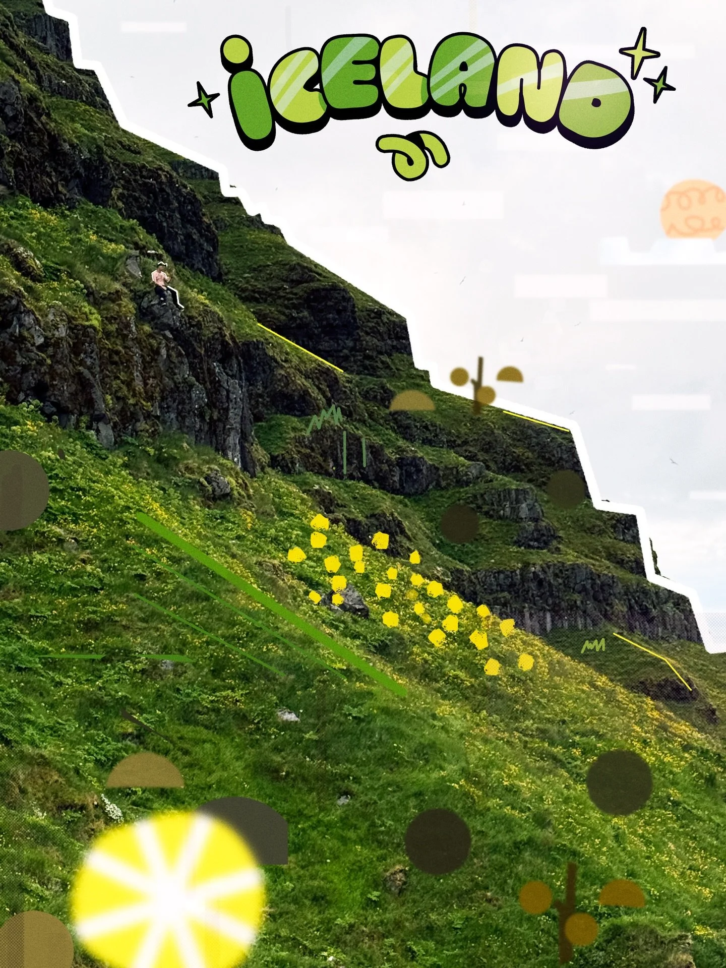 🦆 Iceland photos from the summer 🏔️ 
1. Picture of me sitting on kirkjufell mini mountain
2. Video of me waving. I was destined to get to the top 
3. I can&rsquo;t remember what comes next maybe some water?
5. At some point we went to a geothermal 