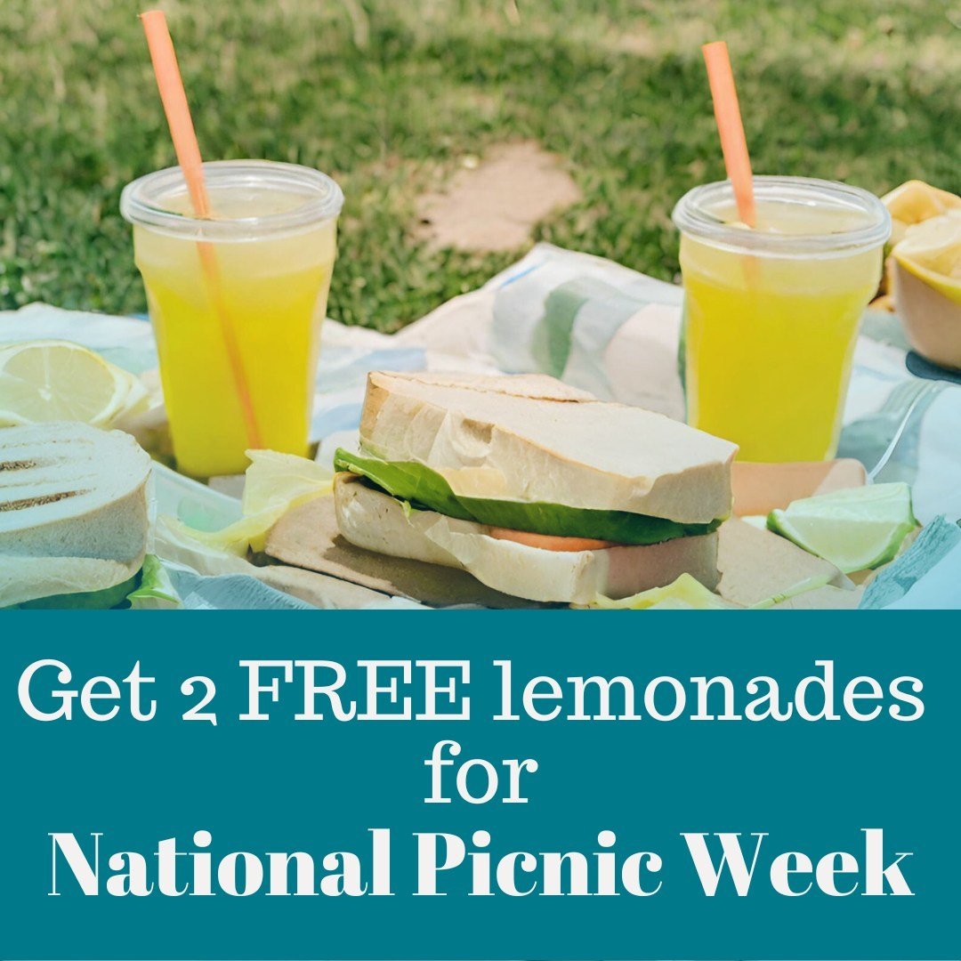 Tuesday (23rd) is the final day of our National Picnic Week promo! 🍋🍋 Get two free lemonades with two meals or apps to enjoy outside! It's shaping up to be a lovely day (minus the afternoon rain!)

Open Tuesday 10-5

#lanarkcountytourism #smithsfal