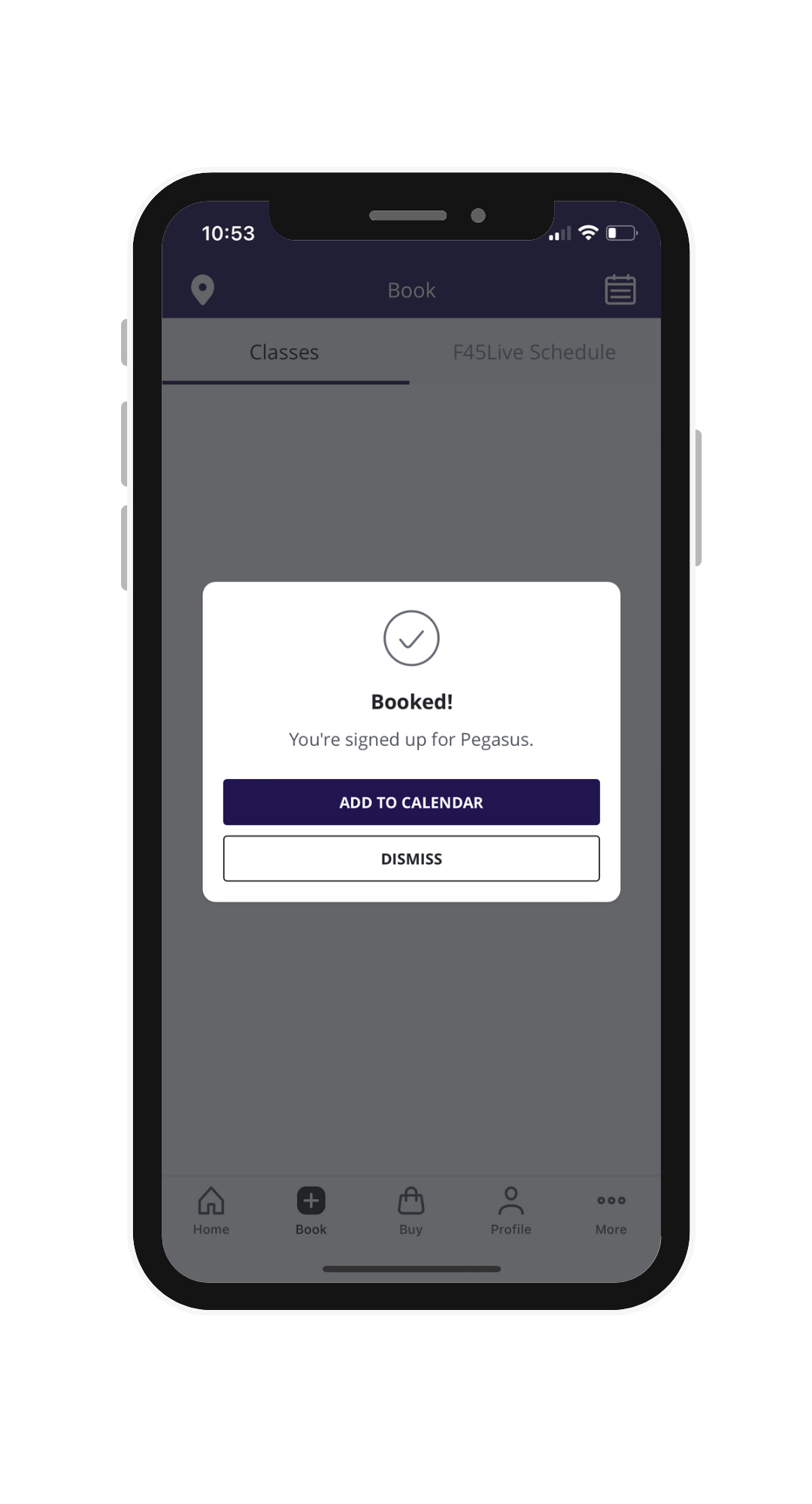 Fitness app high fidelity mockup 