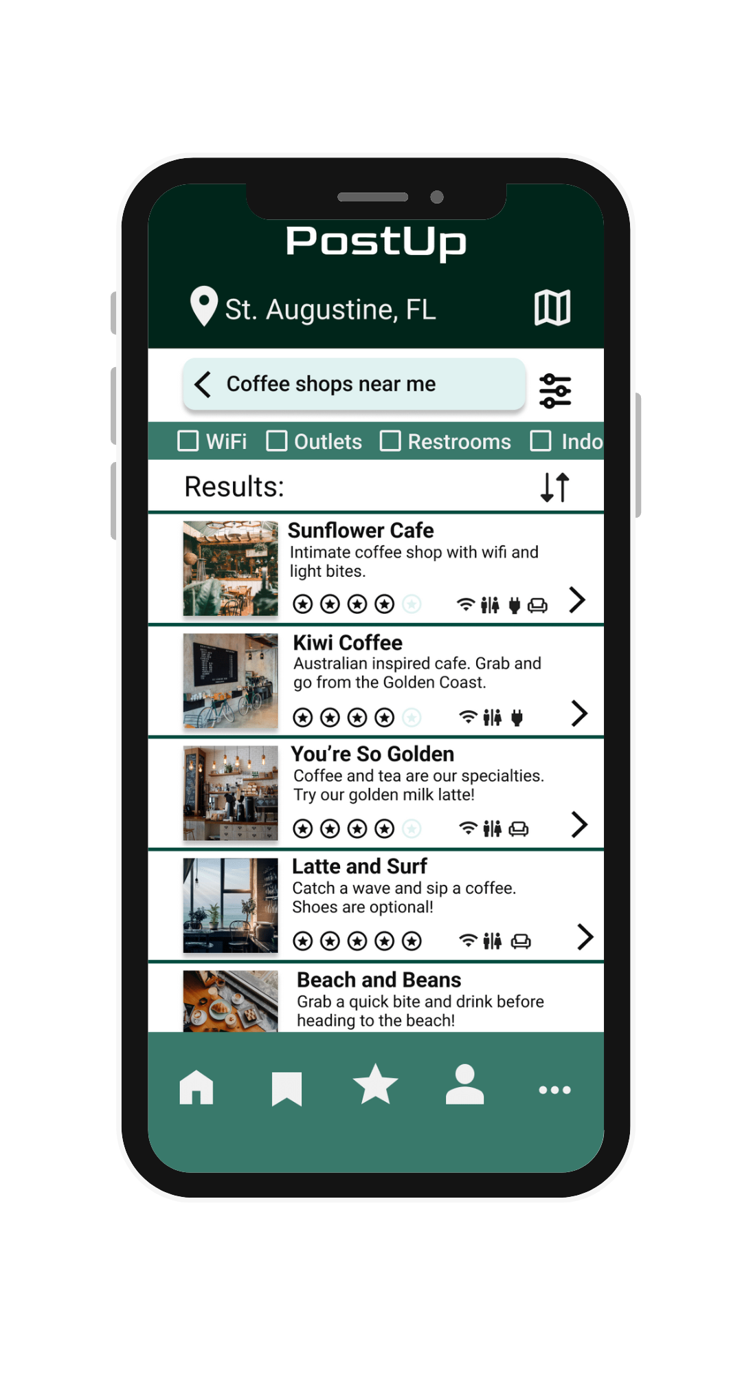 app high fidelity mock-up