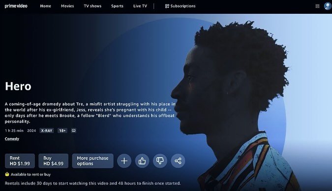HERO, our 2021 Get on Set project, can now be viewed on Amazon Prime!

The film may be 1.5 hours on screen, but it was 1+ year in the making, with six weeks of a dedicated crew working together to bring this film to life.

This achievement is a testa