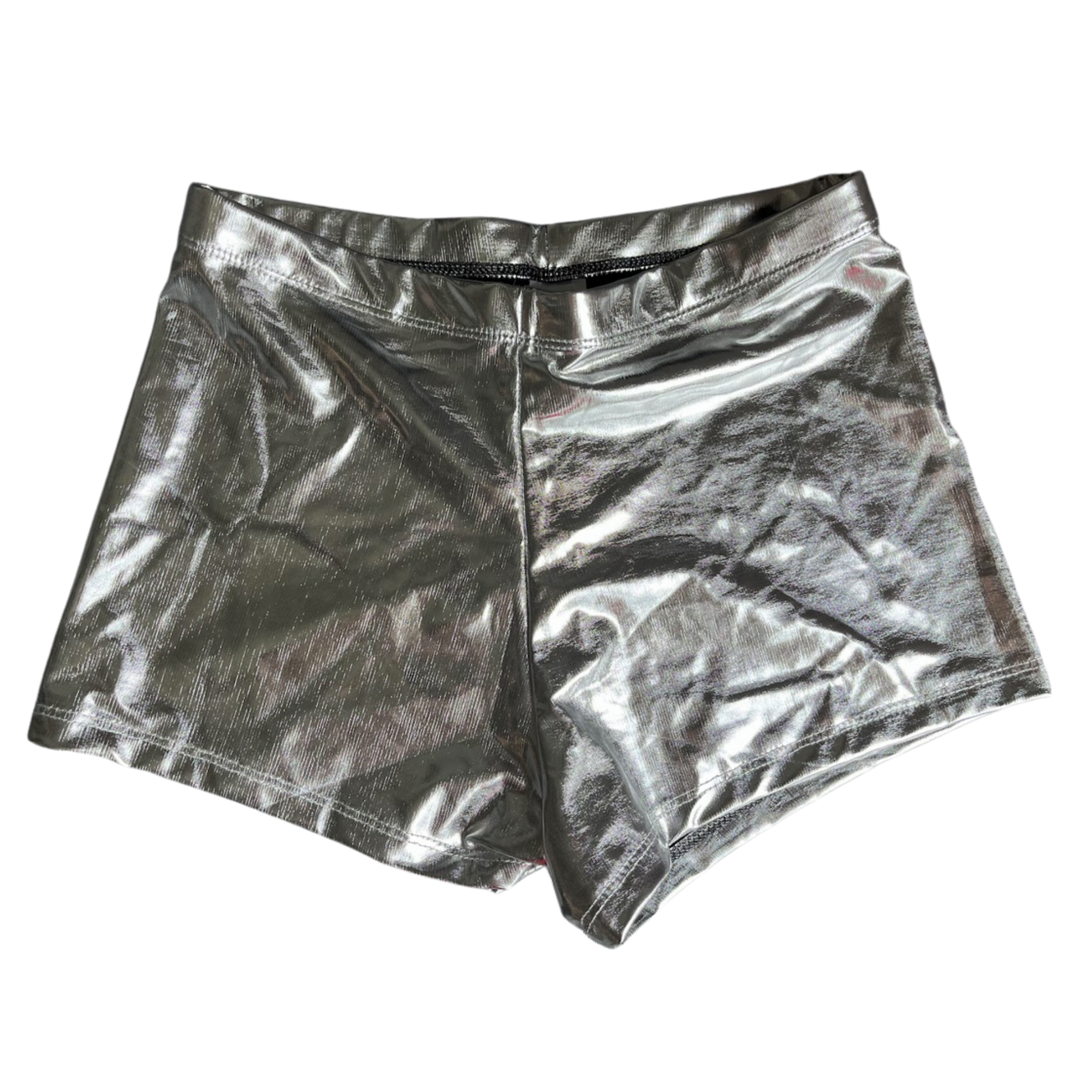 Metallic Waist Shorts