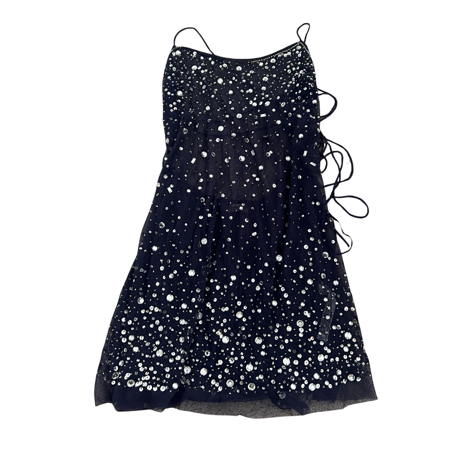 Navy Blue Gem Dress (S)