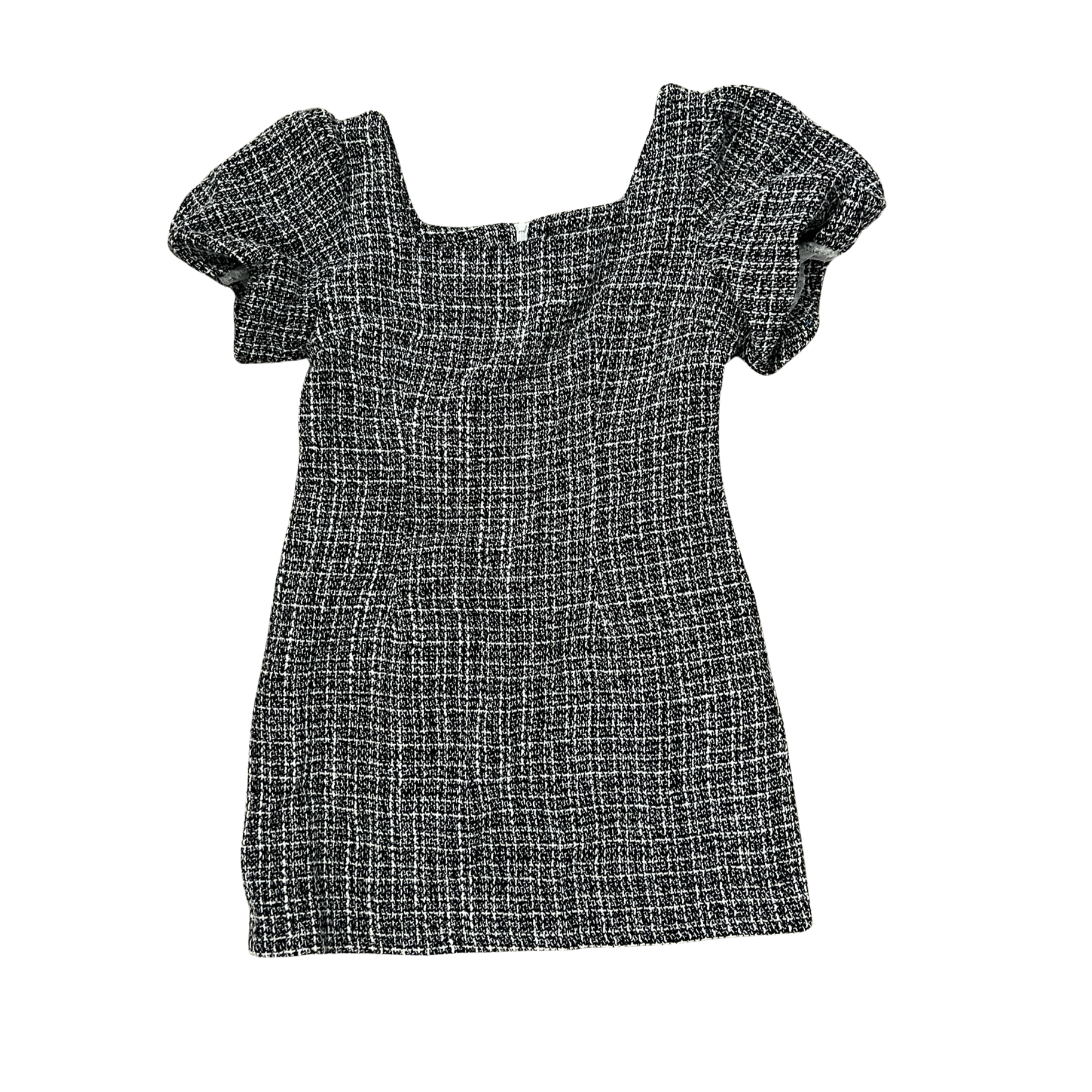 Gray Bouclé Tweed Mini Dress (L)