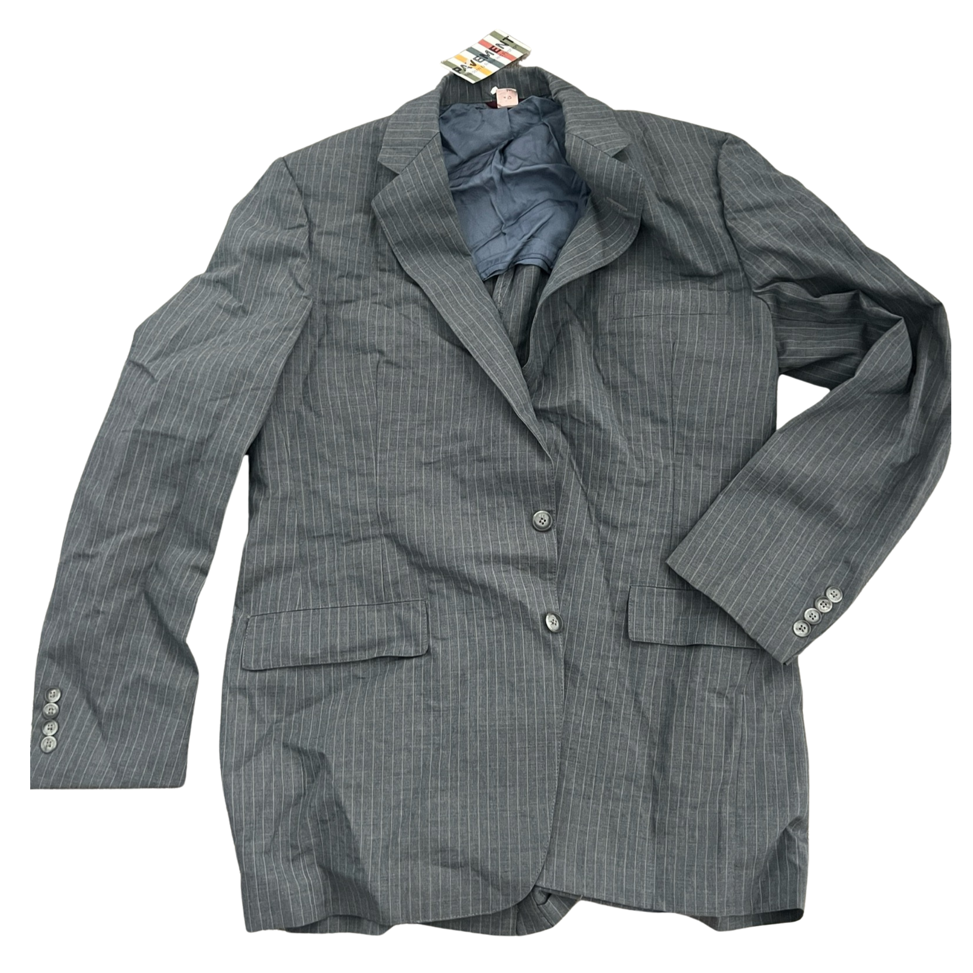 Grey Pinstripe Suit (L)