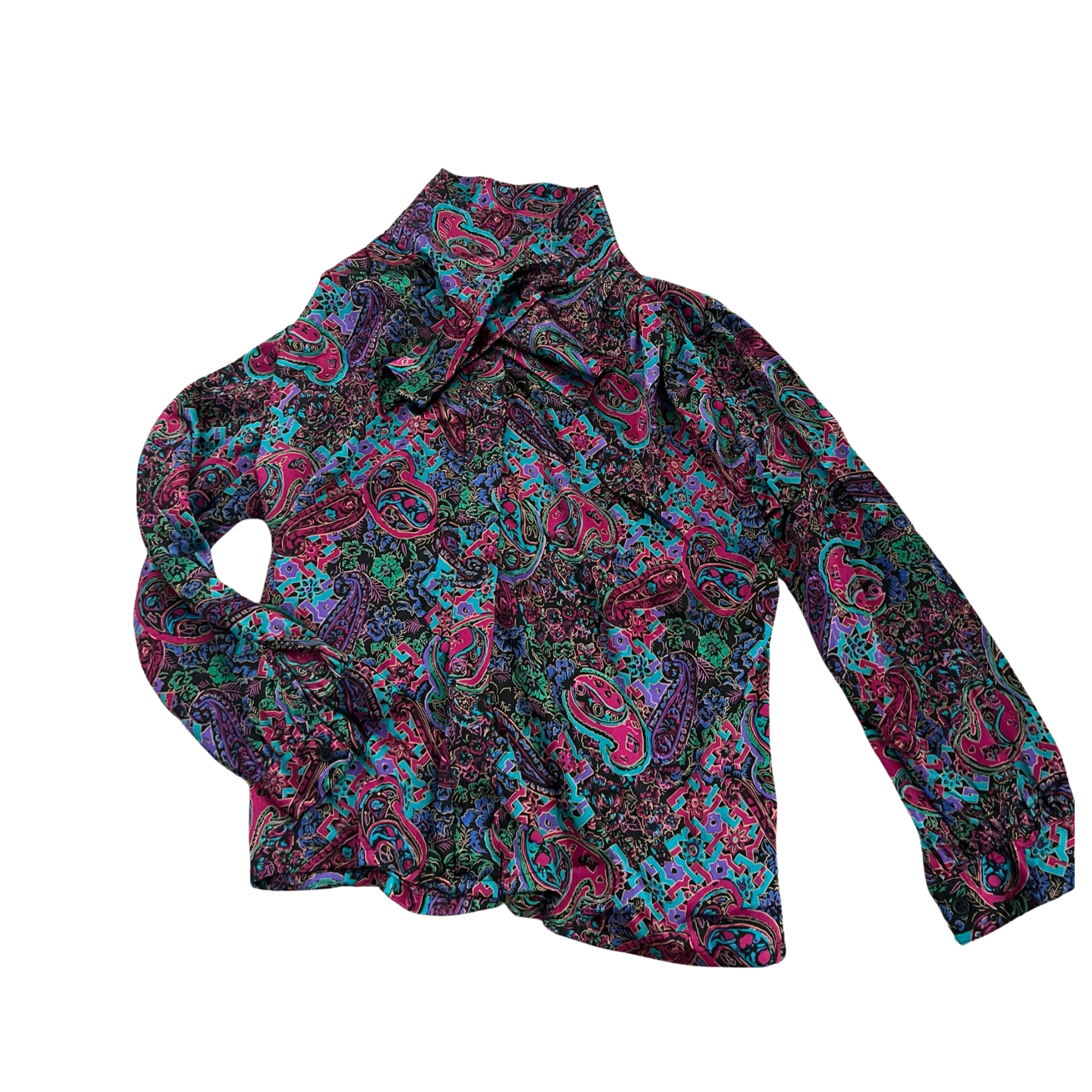 Colorful Paisley Shirt (M)