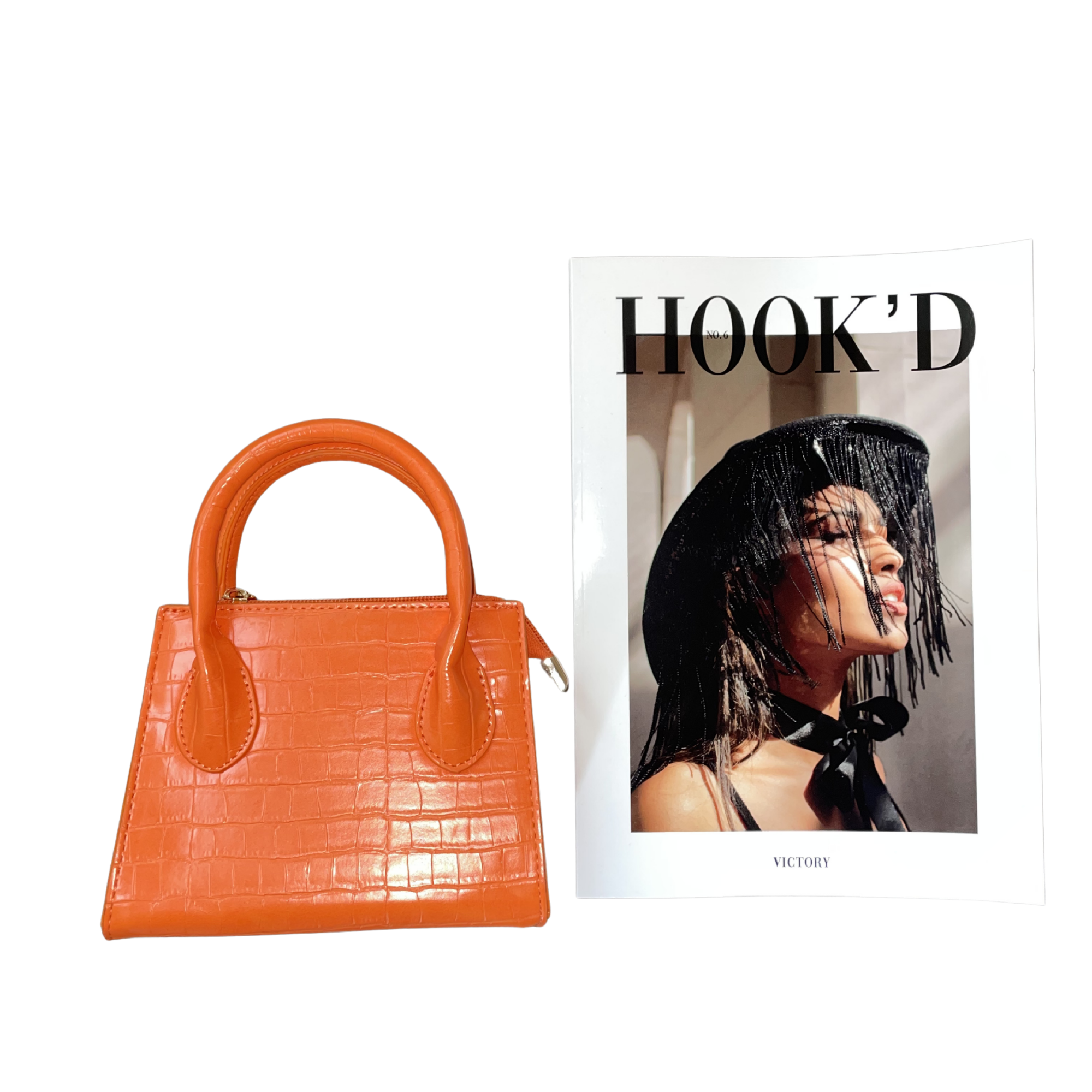 Orange Textured Purse