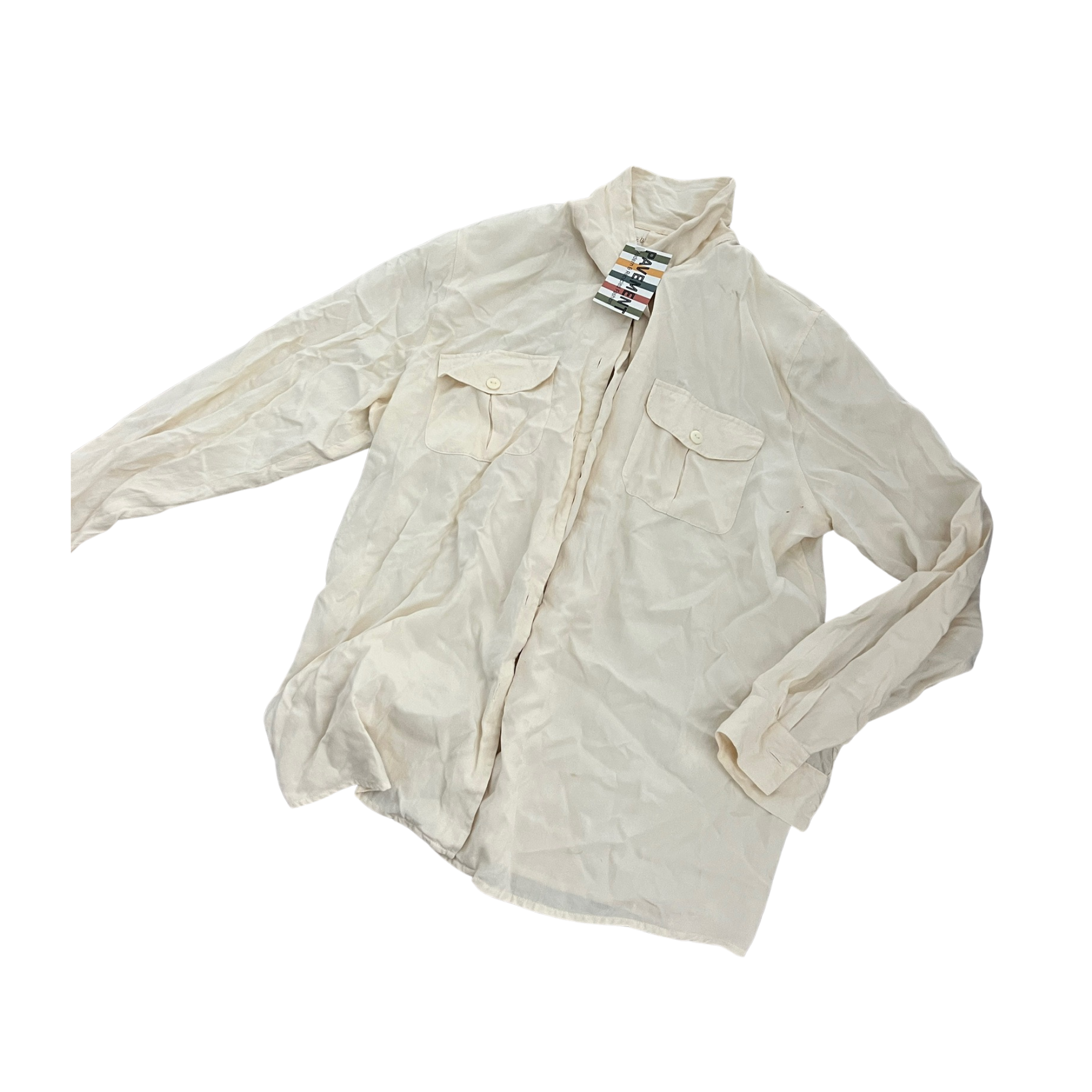 Cream Collared Button-up (M)