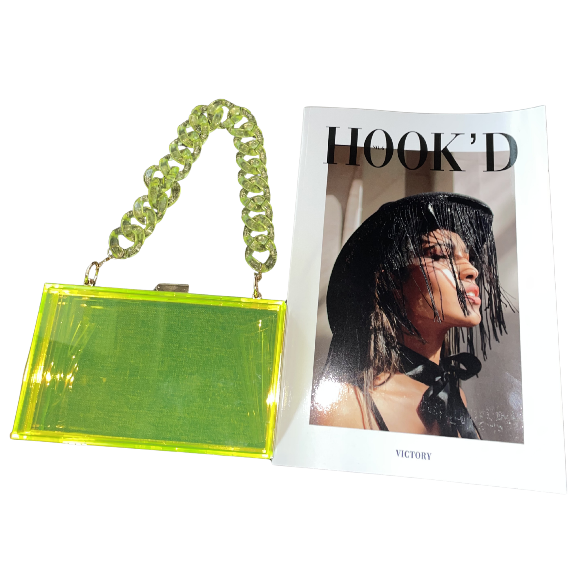 Neon Clear Chunky Purse