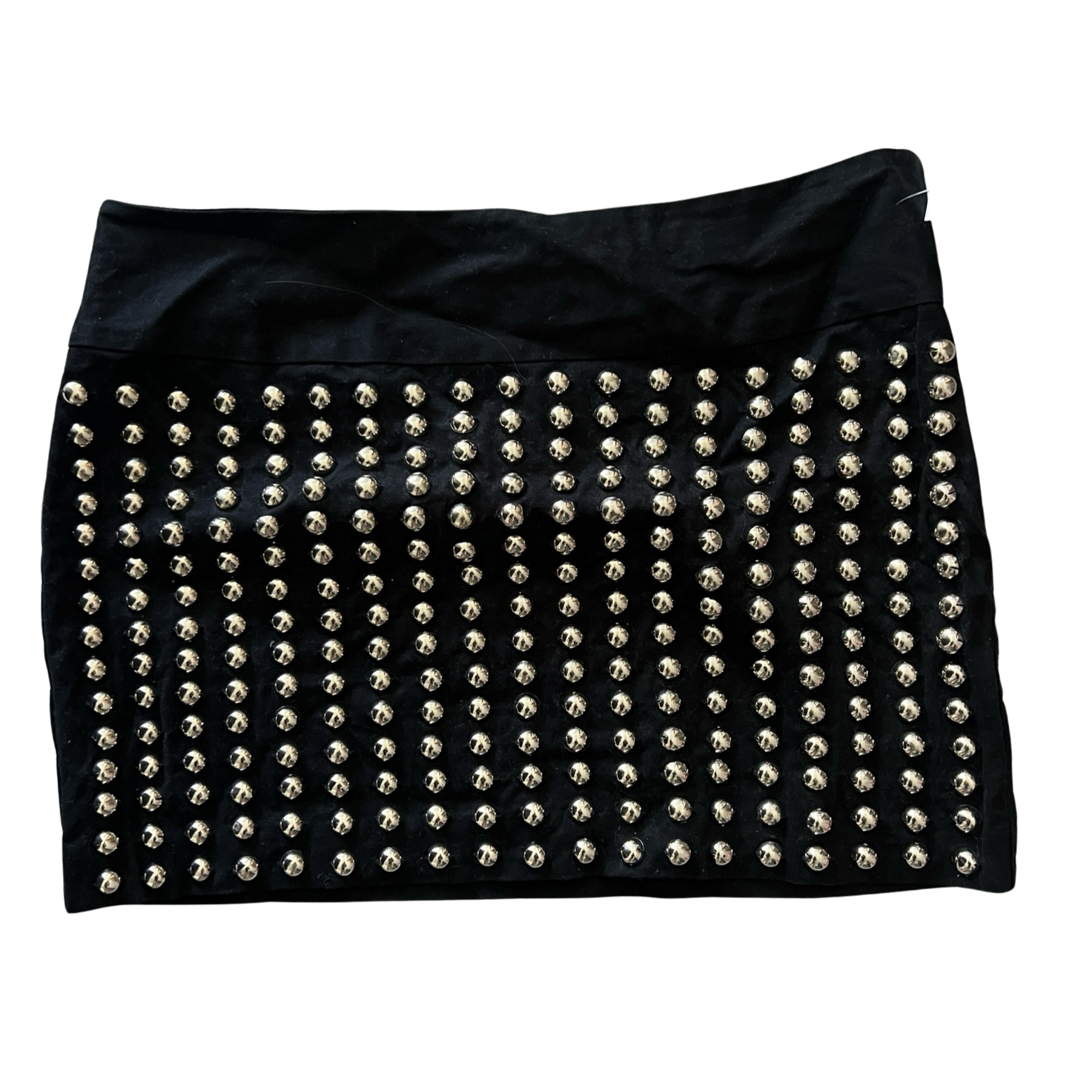 Black Studded Mini Skirt