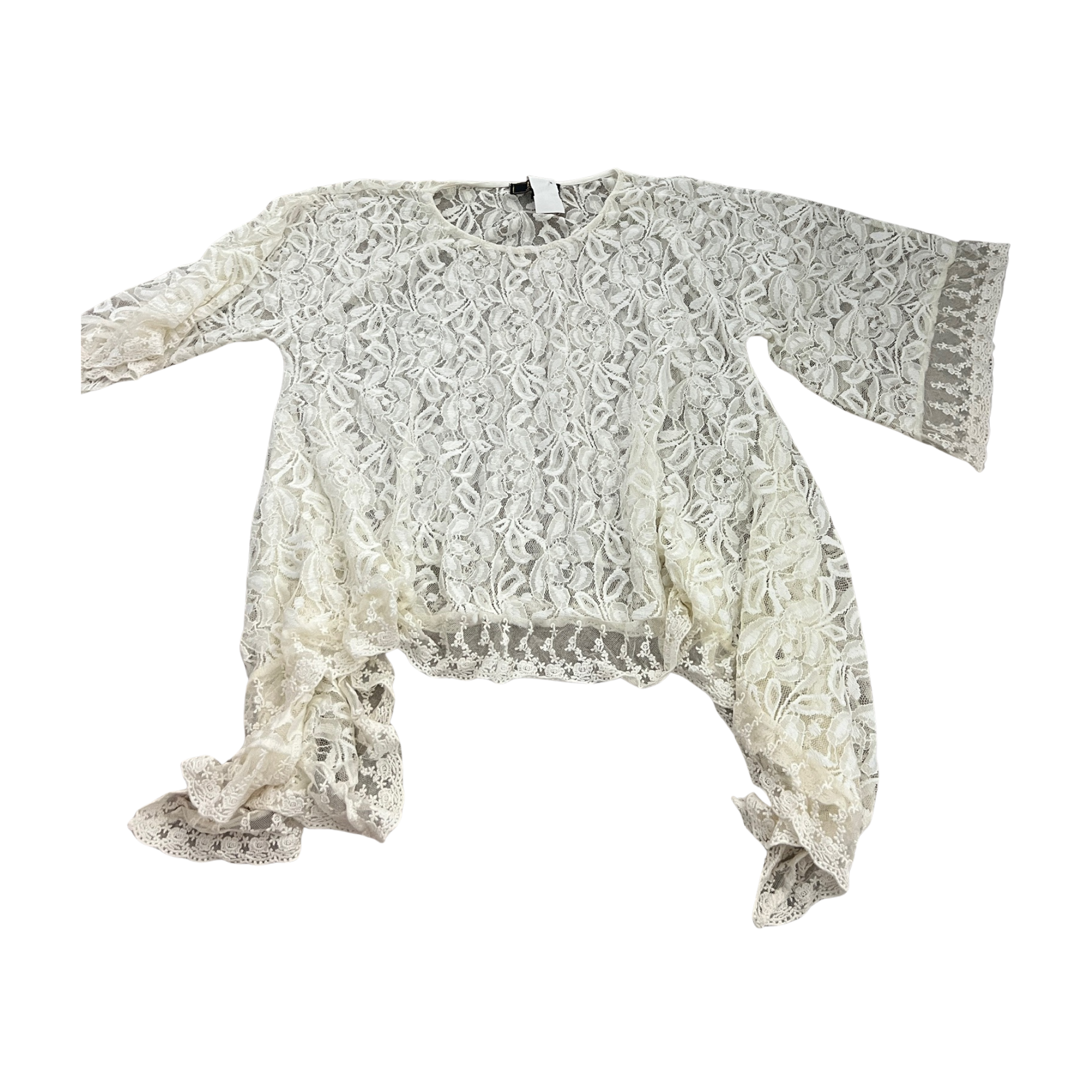 White Floral Lace Cover (L)