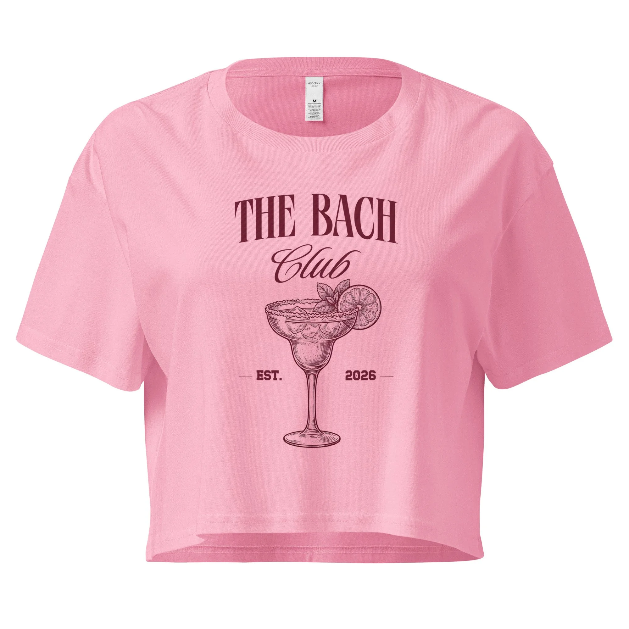 Bachelorette Party Crop Top - Bach Club Margarita Design