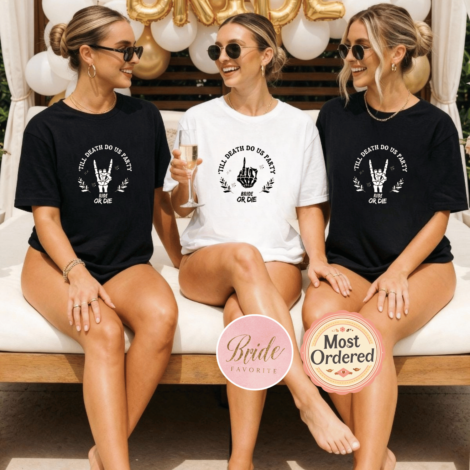 Bride or Die Bachelorette Shirt, Ride or Die Crew Tee