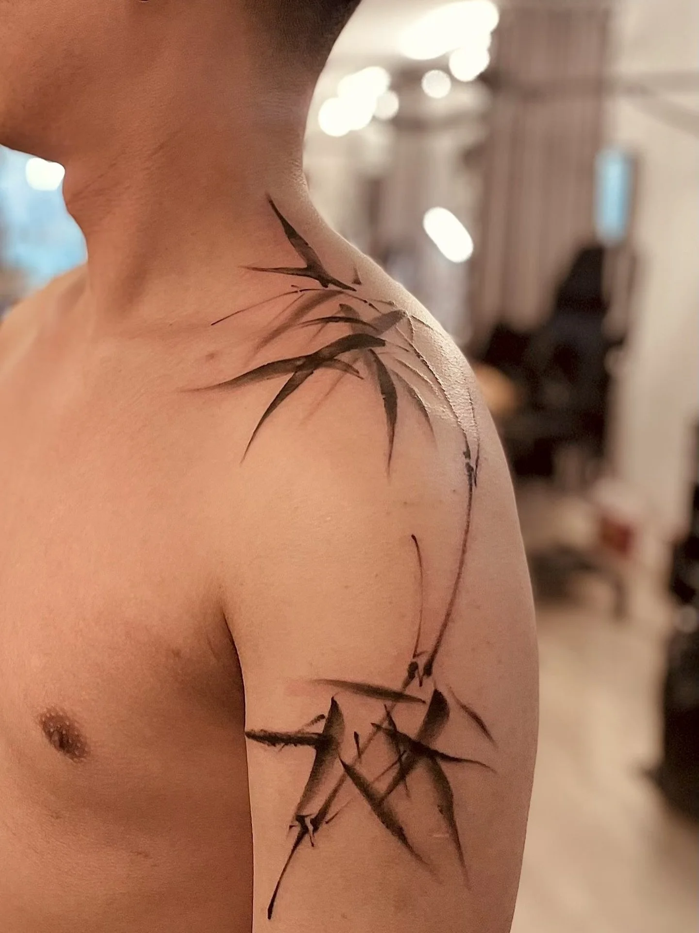 Brush style bamboo 🎋
Done by @n1co_tattoo 
#brushtattoo #bambootattoo 
&mdash;&mdash;&mdash;&mdash;&mdash;&mdash;&mdash;&mdash;&mdash;&mdash;&mdash;&mdash;&mdash;&mdash;&mdash;&mdash;
It&rsquo;s more than just ink&mdash;it&rsquo;s a memory you carry