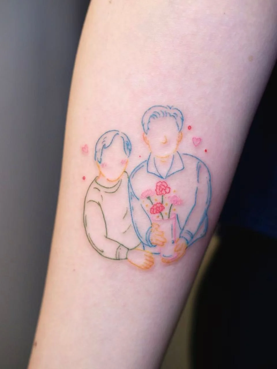 Portrait outline 🧑&zwj;🧑&zwj;🧒
Done by @tszching.tattoo 
#portraittattoo #outlinetattoo 
&mdash;&mdash;&mdash;&mdash;&mdash;&mdash;&mdash;&mdash;&mdash;&mdash;&mdash;&mdash;&mdash;&mdash;&mdash;&mdash;
It&rsquo;s more than just ink&mdash;it&rsquo;