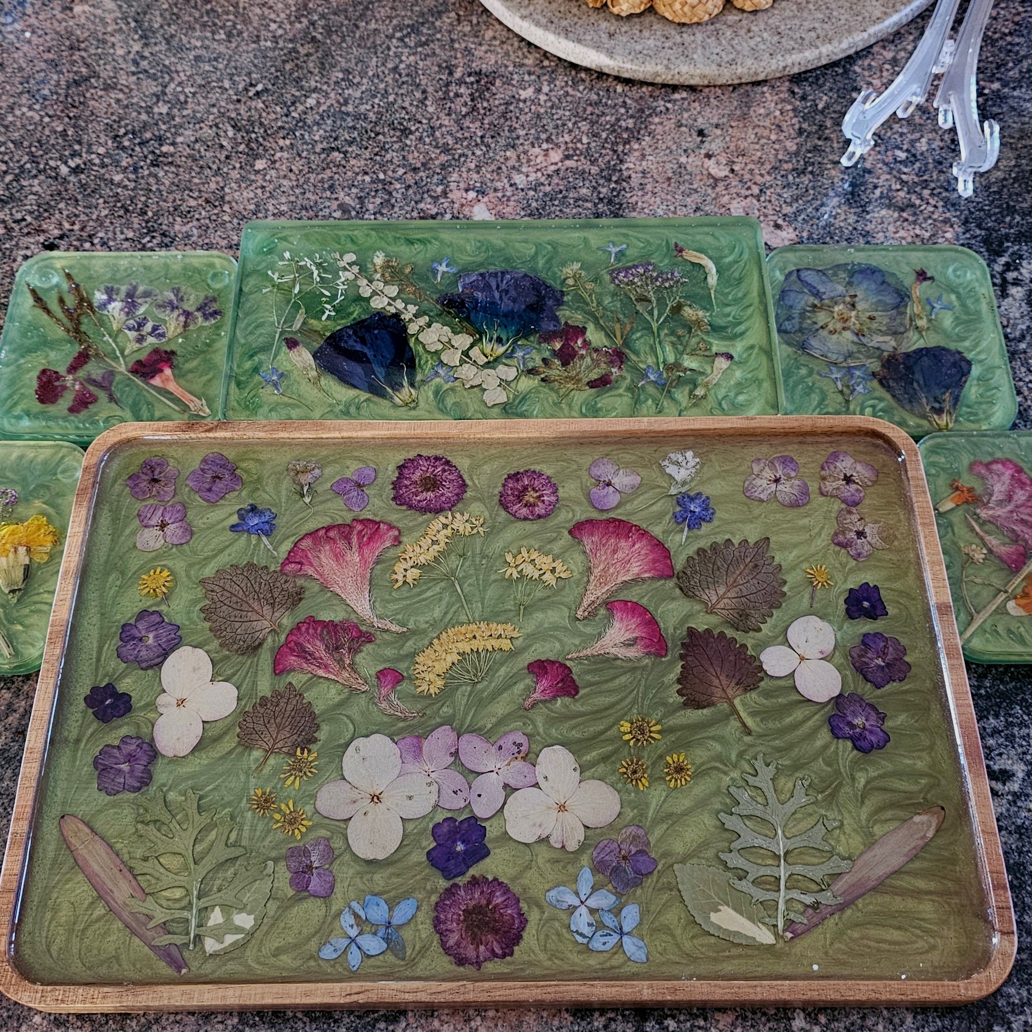 Set of green made by request