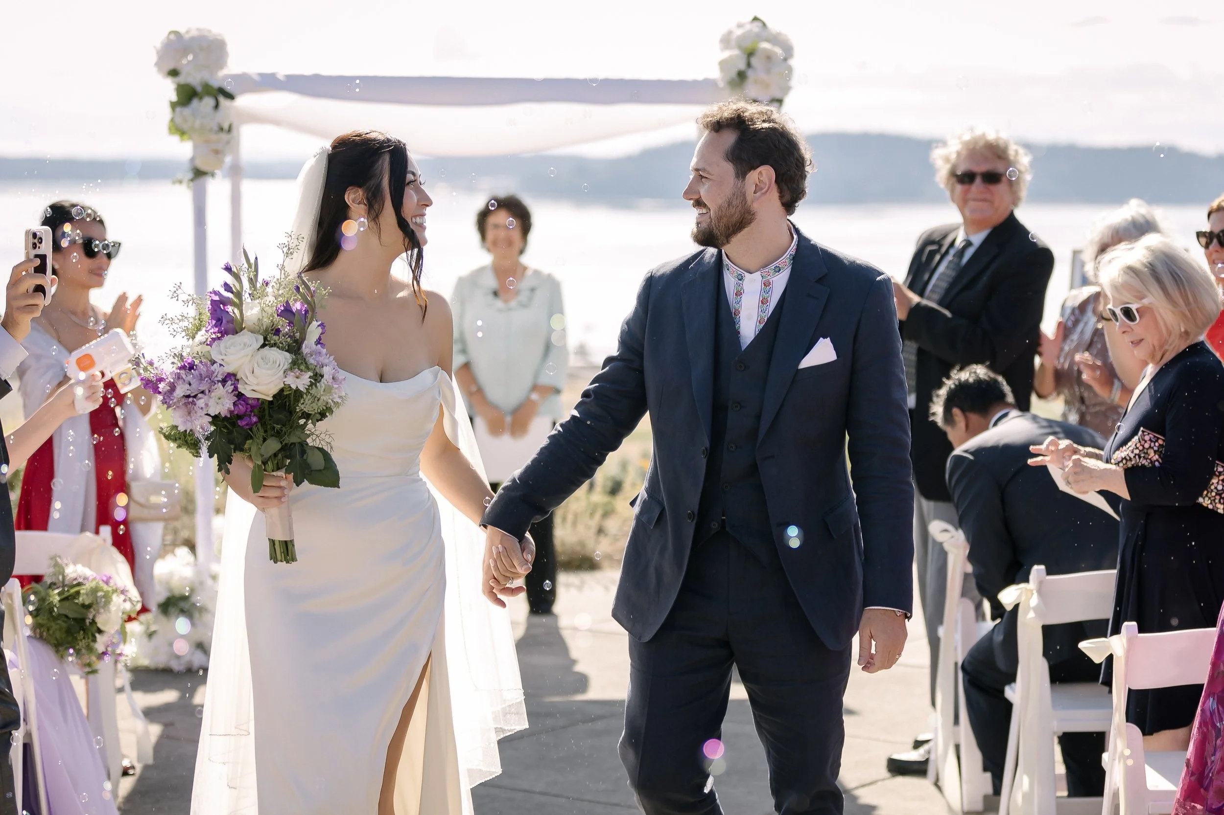 Just Married at Chambers Bay