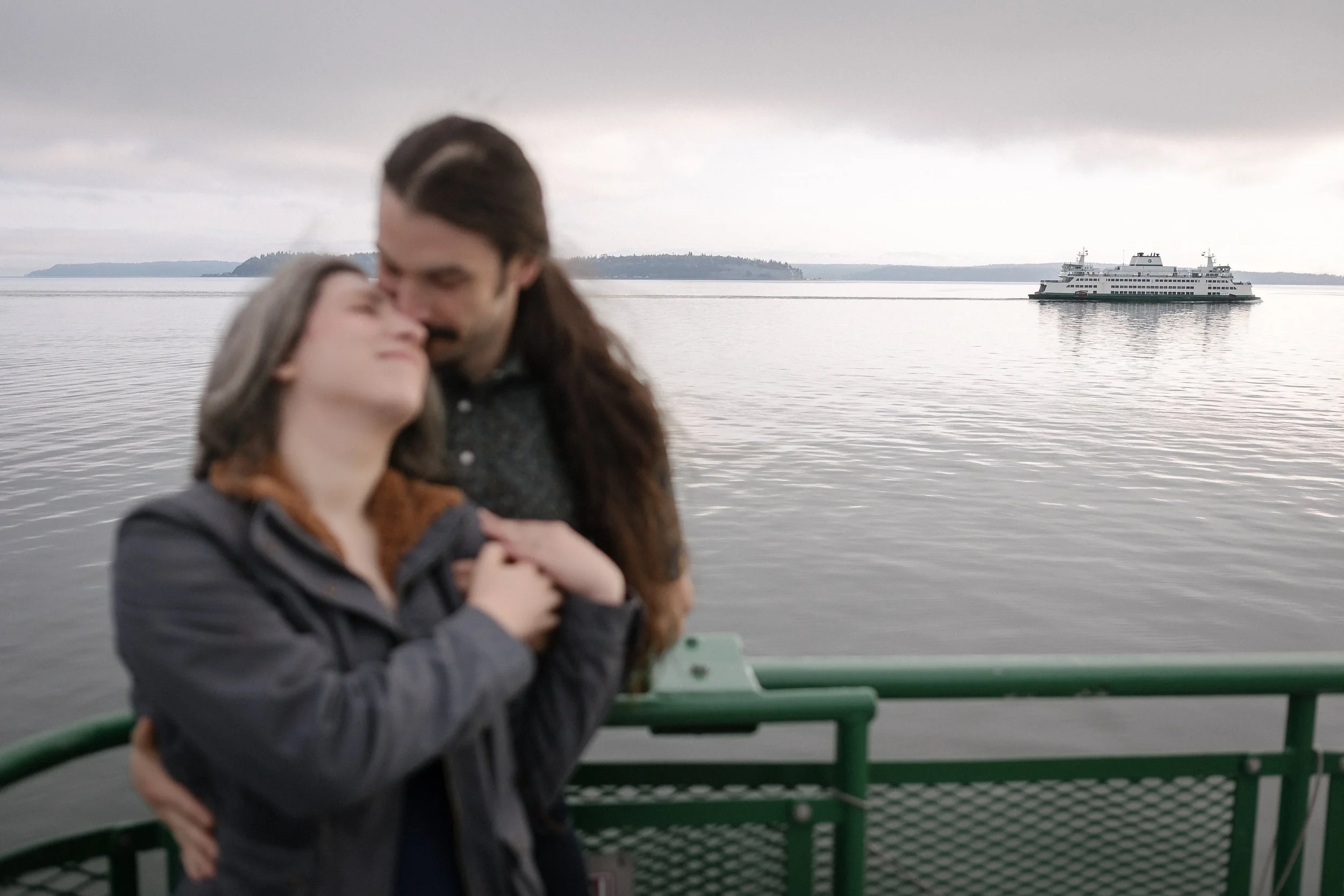 mukilteo ferry to whidbey island engagement photos