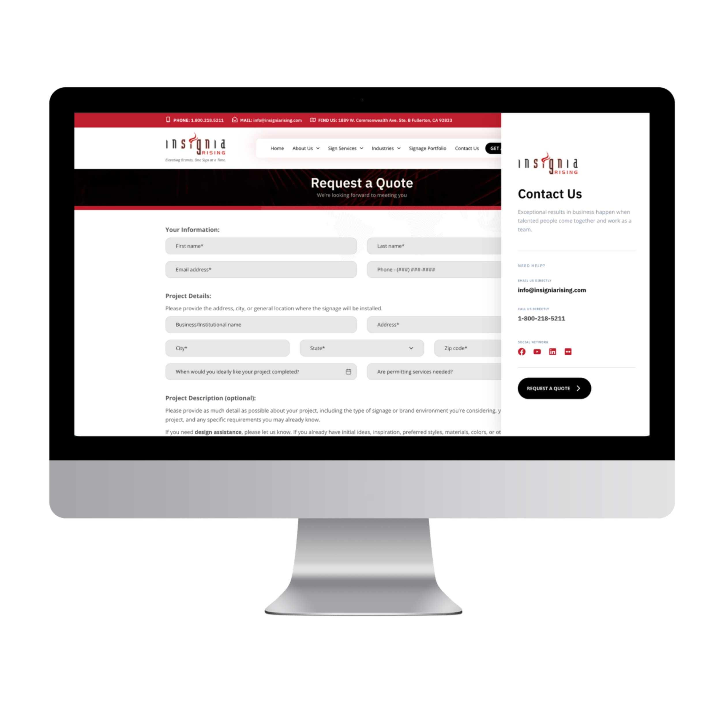 Insignia Rising Website