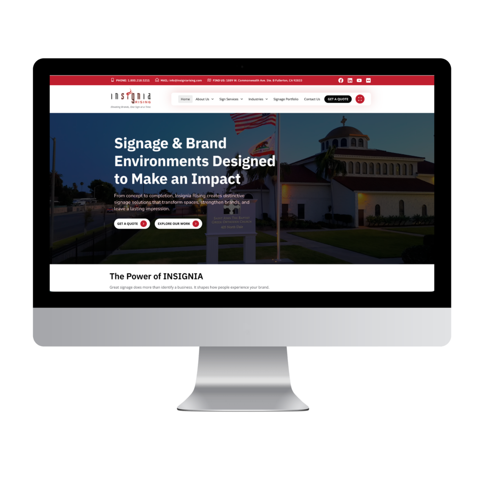 Brand Strategy, Website & Marketing Support for an International Signage Company