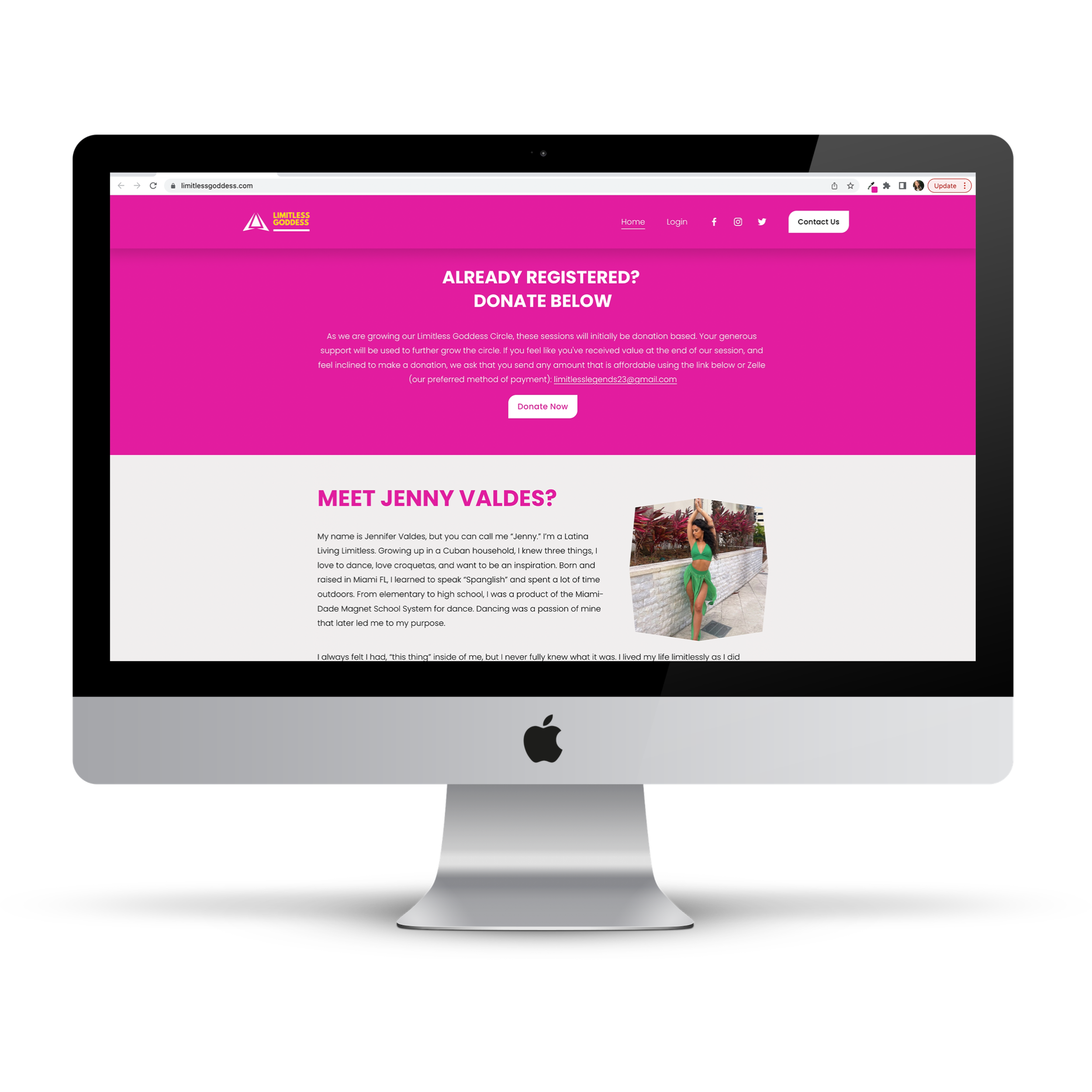 Limitless Goddess Microsite