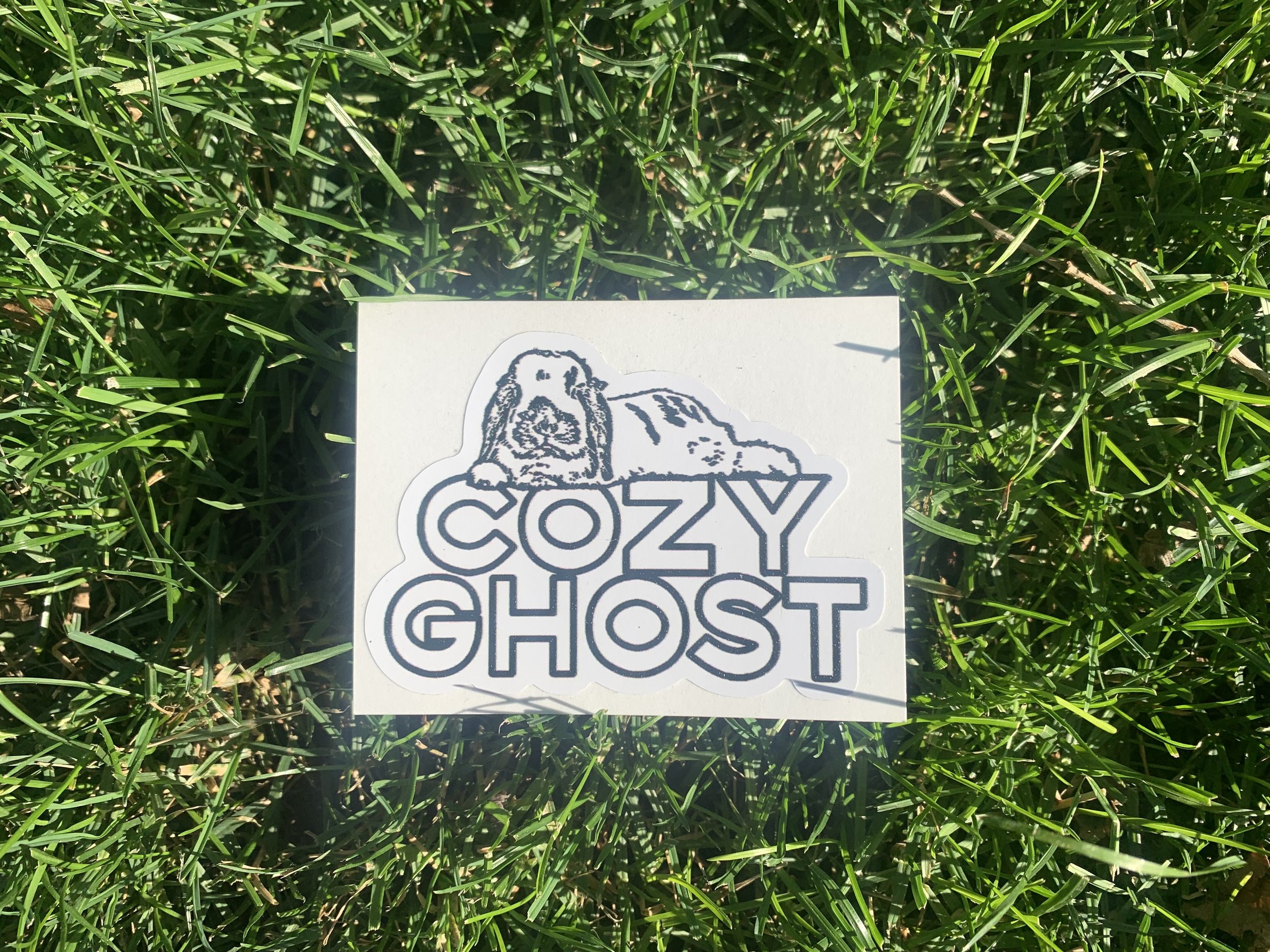 Cozy Ghost Logo Sticker