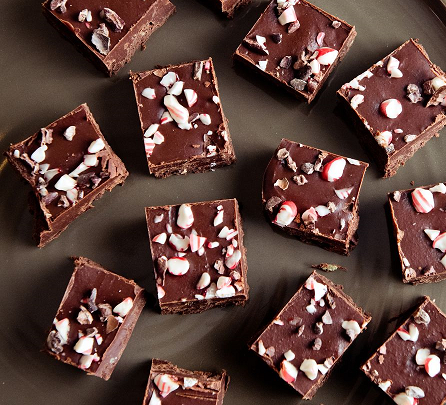 Peppermint Holiday Fudge - Happy Holidays 2022