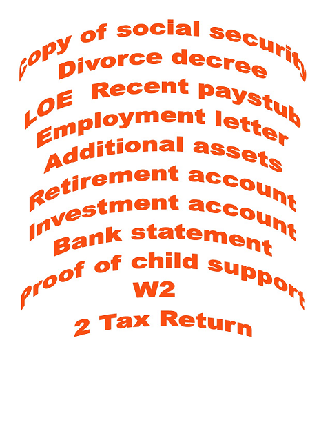 First Time Home Buyers Required Mortgage Documents
