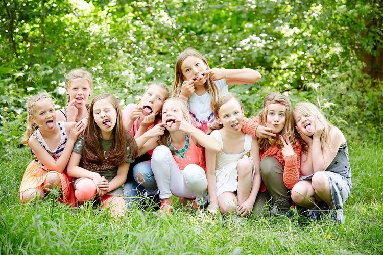 Kinderfeestje fotoshoot Zoetermeer — groep meiden