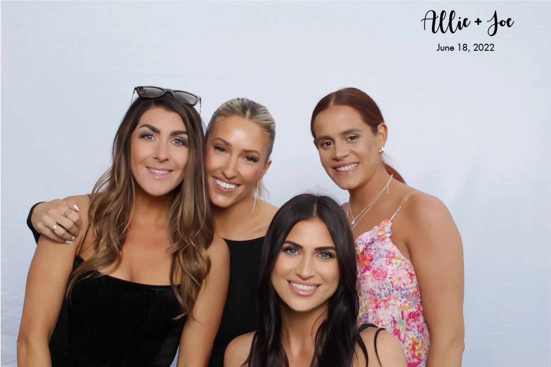 Glam photo booth rental Metro Detroit luxury white backdrop