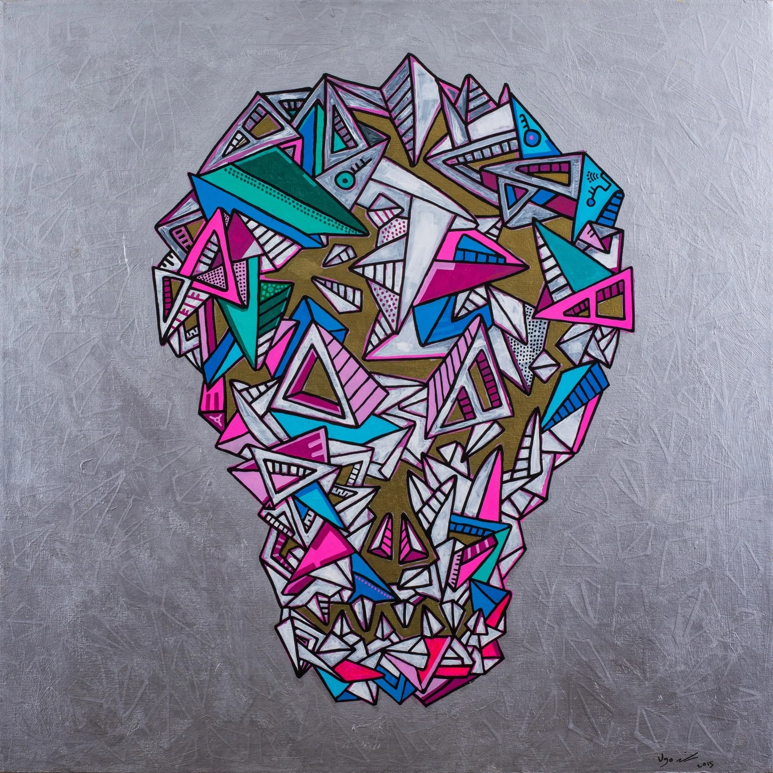 Skully, 2016. Acrylic on canvas - 36 x 36 x 1.5 in